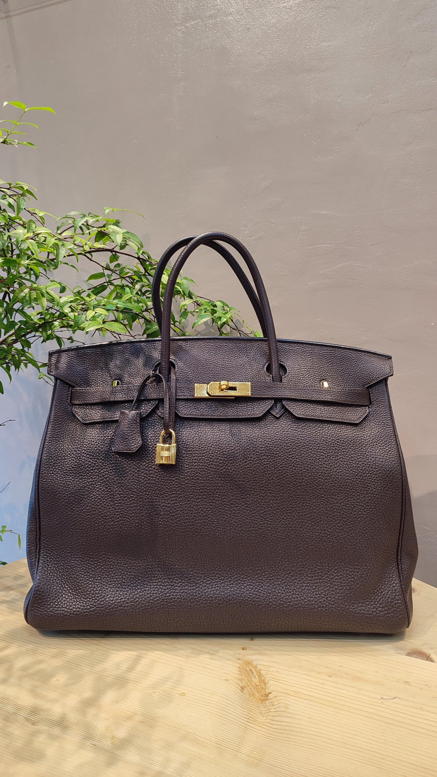 Hermes Birkin 40 Togo Rouge Stamp L Square 2008