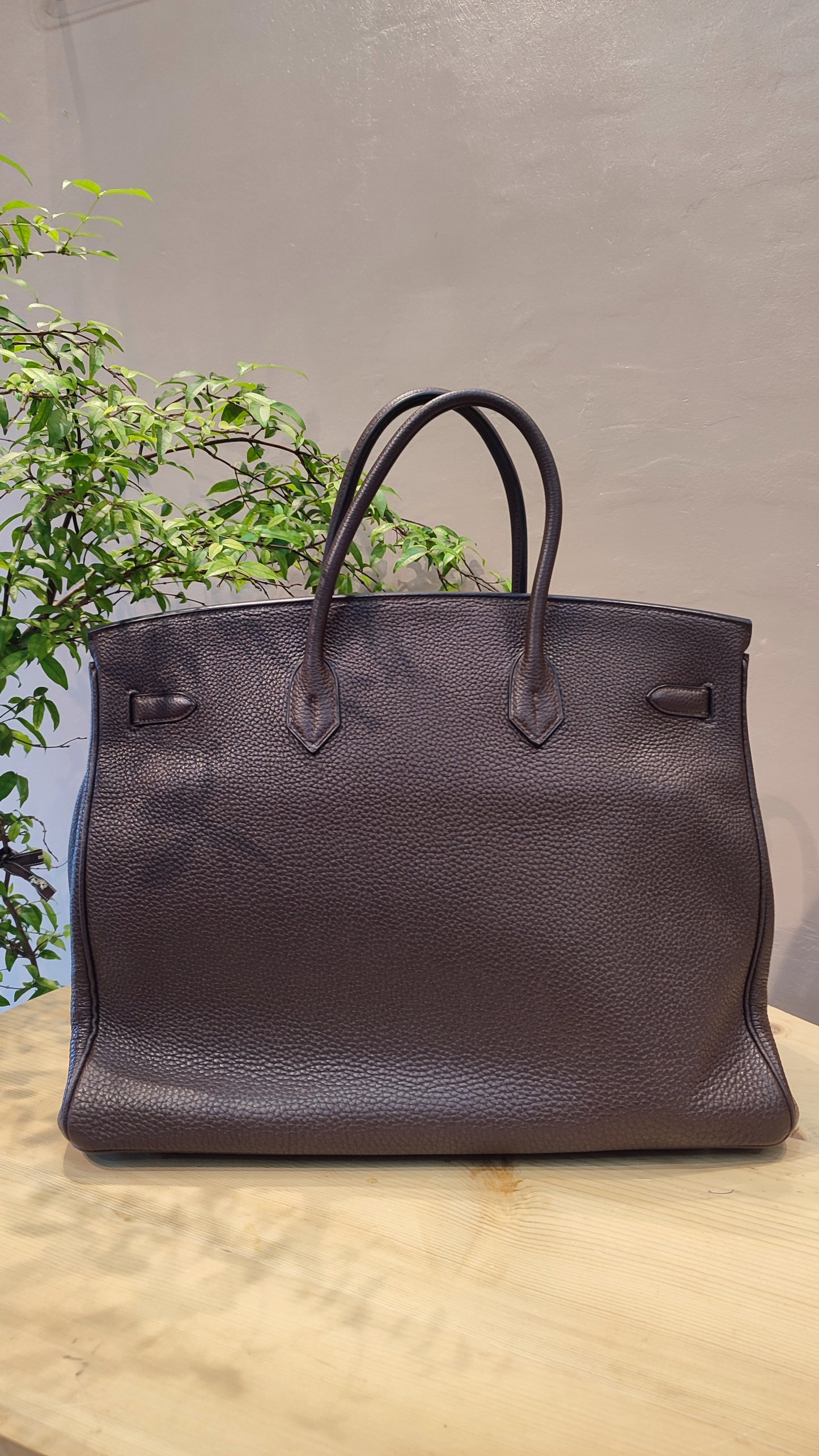 Hermes Birkin 40 Togo Rouge Stamp L Square 2008