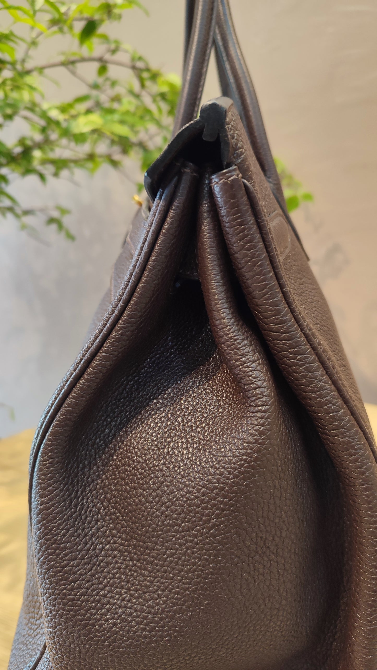 Hermes Birkin 40 Togo Rouge Stamp L Square 2008