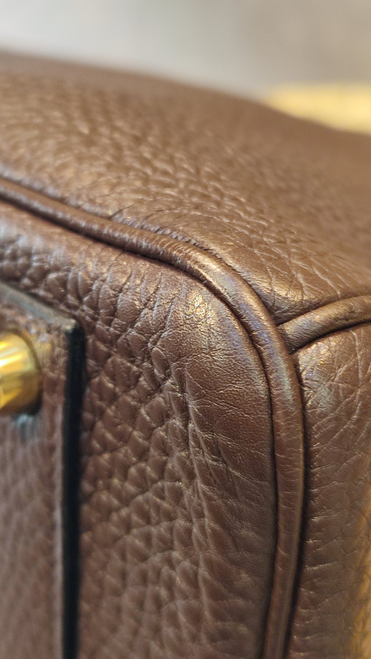 Hermes Birkin 40 Togo Rouge Stamp L Square 2008