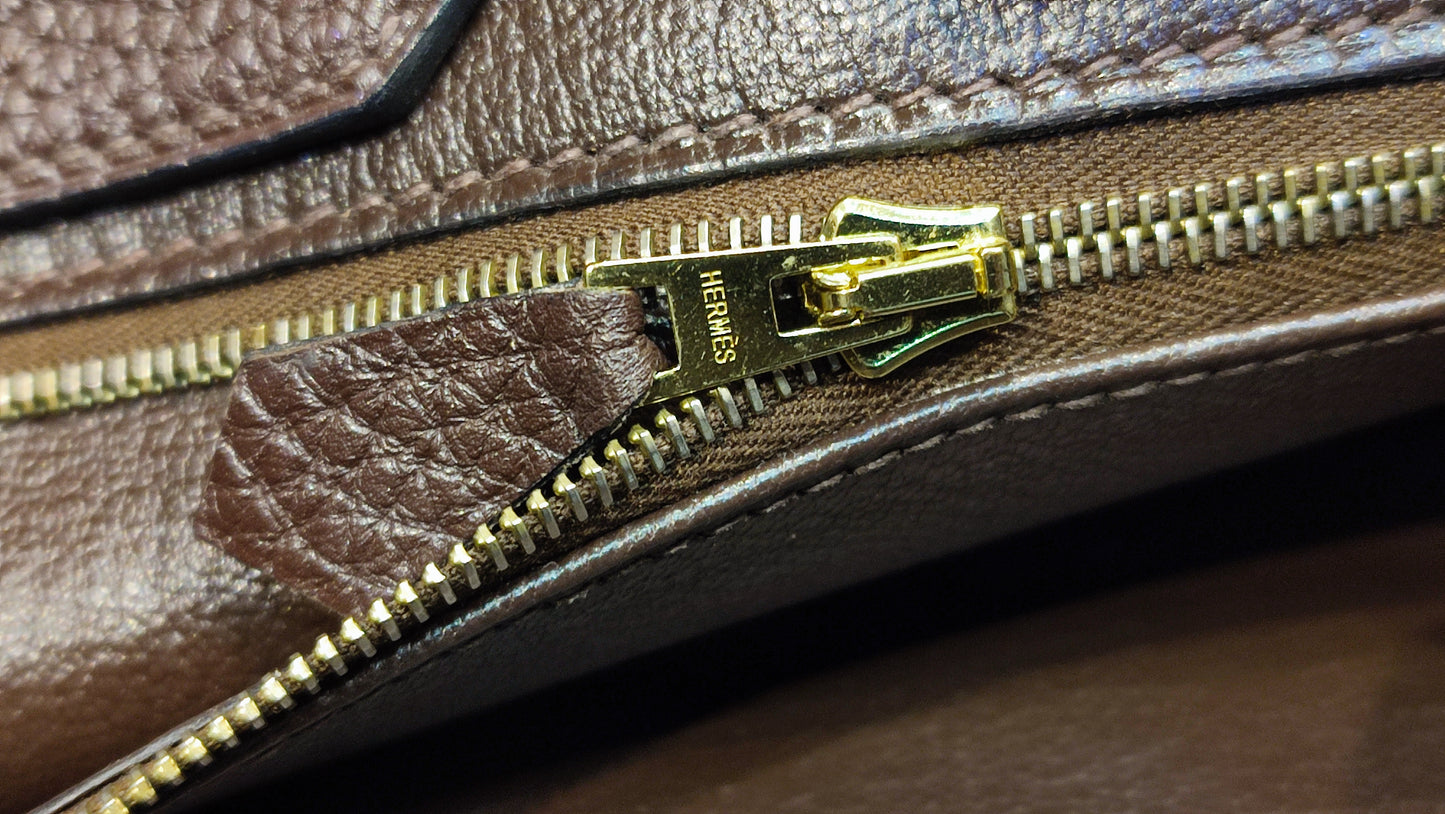 Hermes Birkin 40 Togo Rouge Stamp L Square 2008