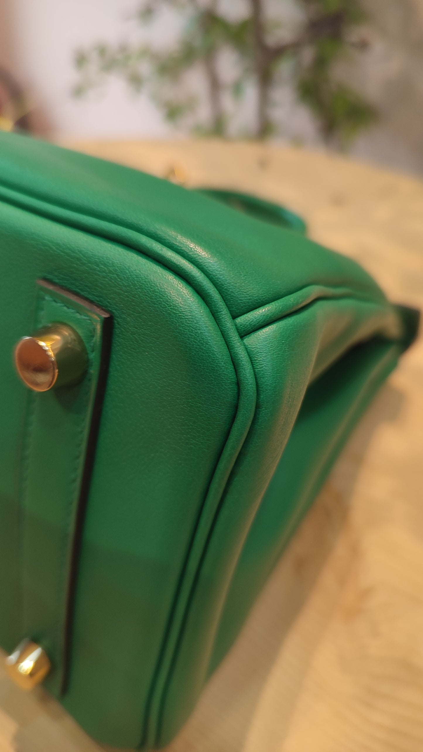 Hermes Birkin 25 Vert Vertigo Swift Stamp A 2017 Fullset