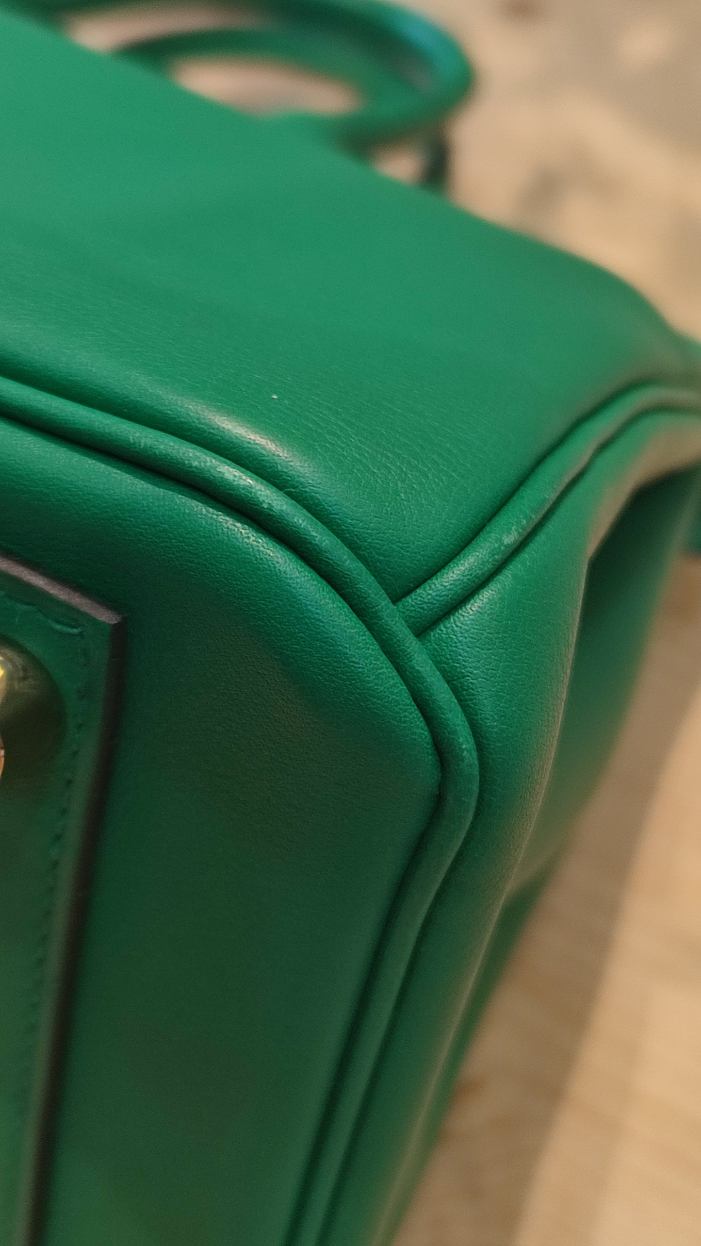 Hermes Birkin 25 Vert Vertigo Swift Stamp A 2017 Fullset