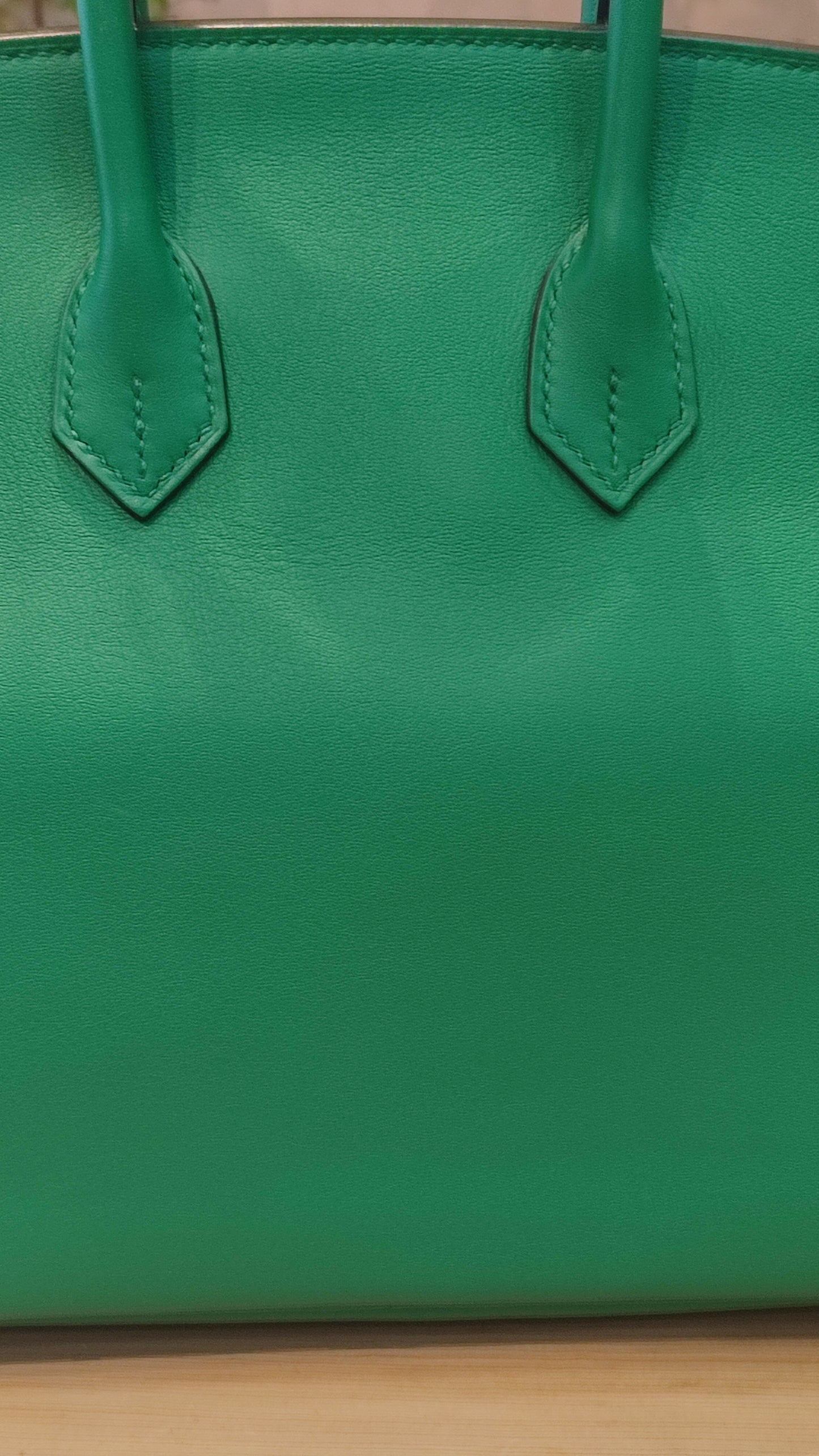 Hermes Birkin 25 Vert Vertigo Swift Stamp A 2017 Fullset