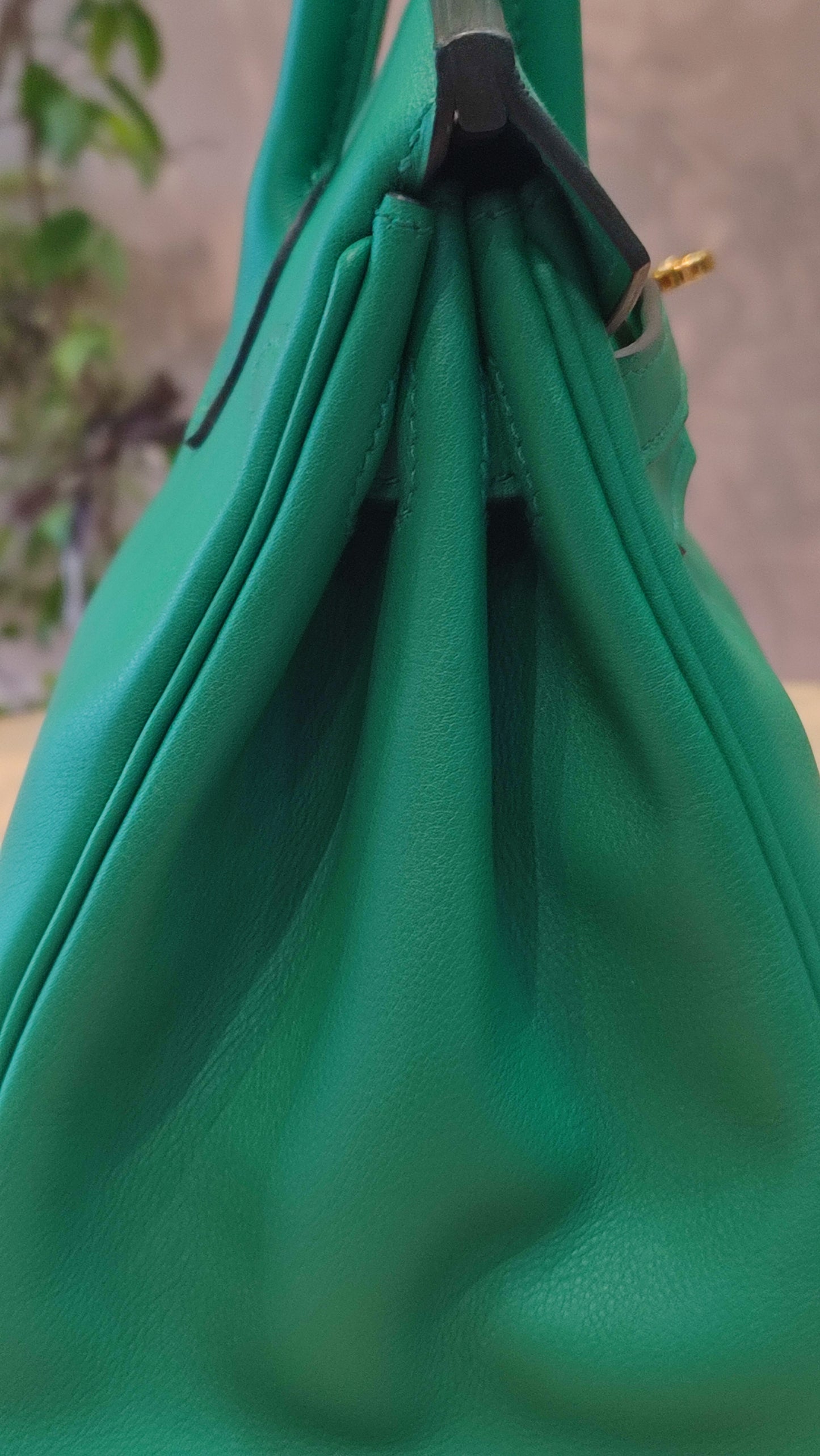 Hermes Birkin 25 Vert Vertigo Swift Stamp A 2017 Fullset