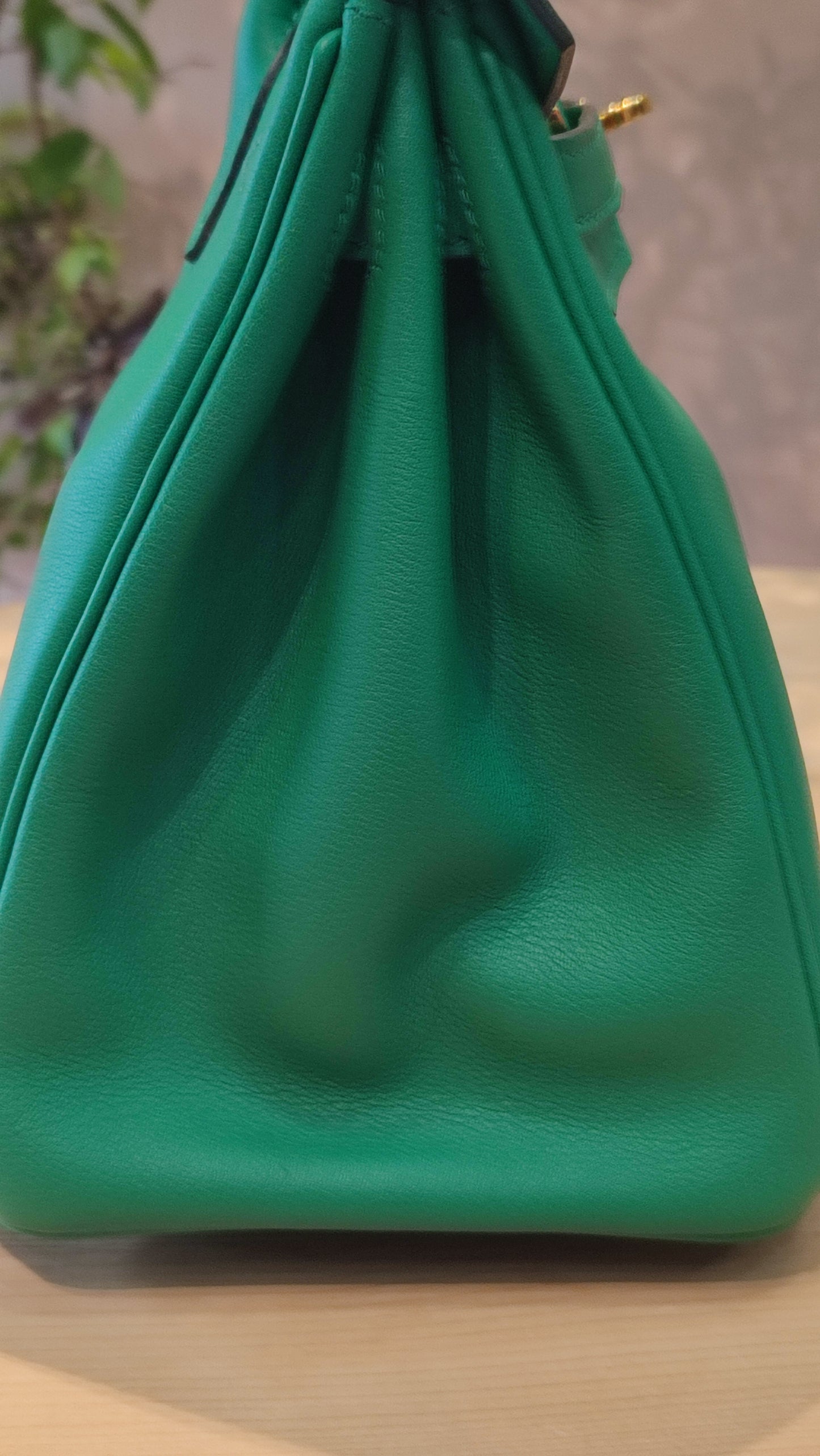 Hermes Birkin 25 Vert Vertigo Swift Stamp A 2017 Fullset
