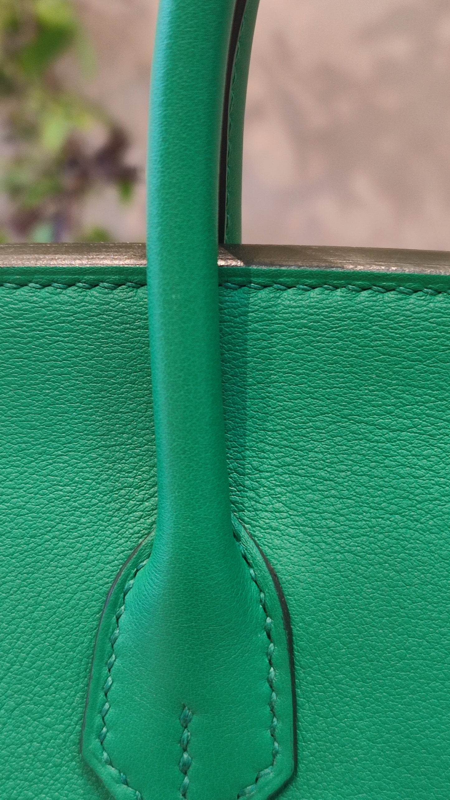 Hermes Birkin 25 Vert Vertigo Swift Stamp A 2017 Fullset