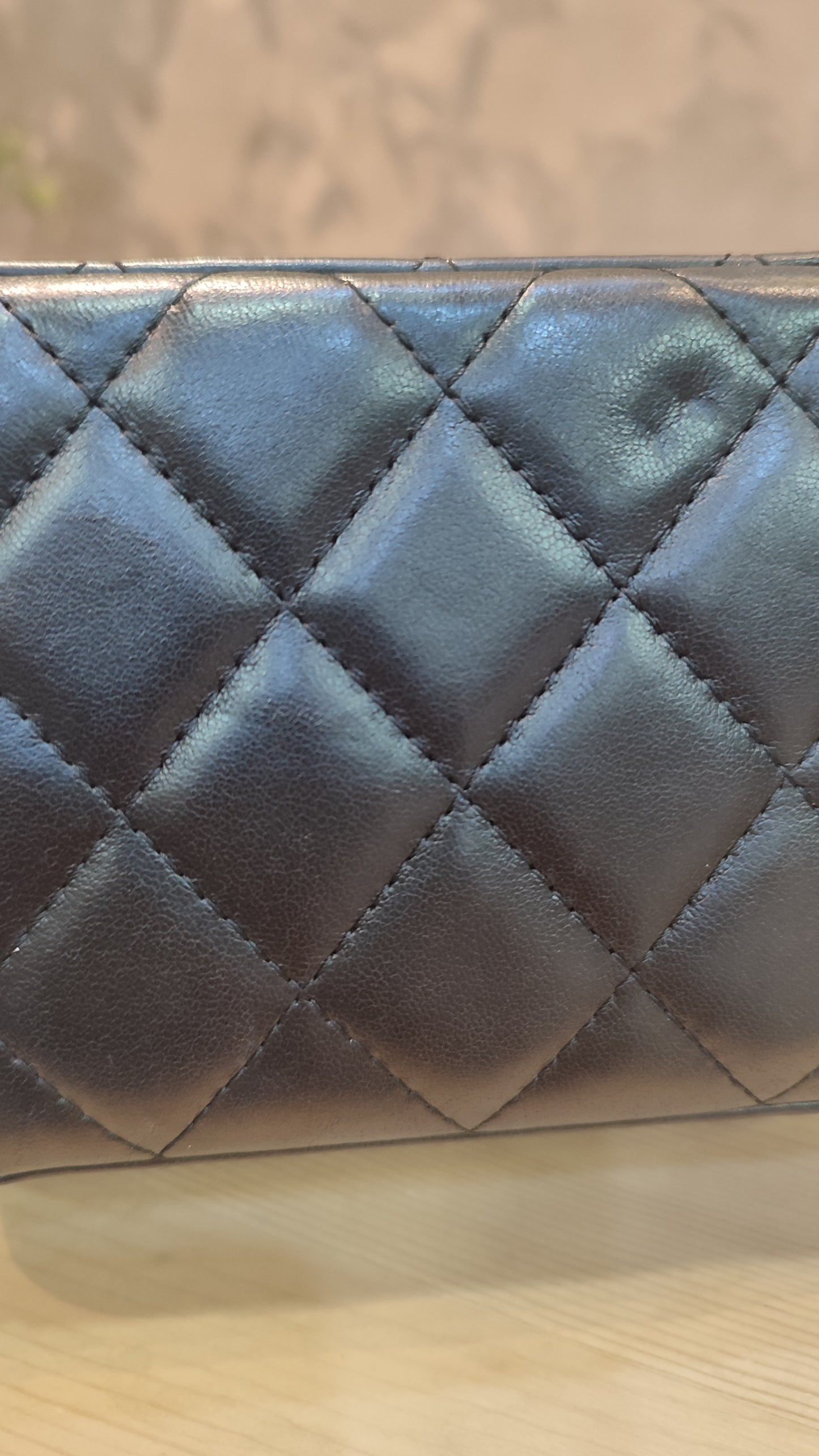 Chanel Quilted Lambskin Black Vanity Microchipped