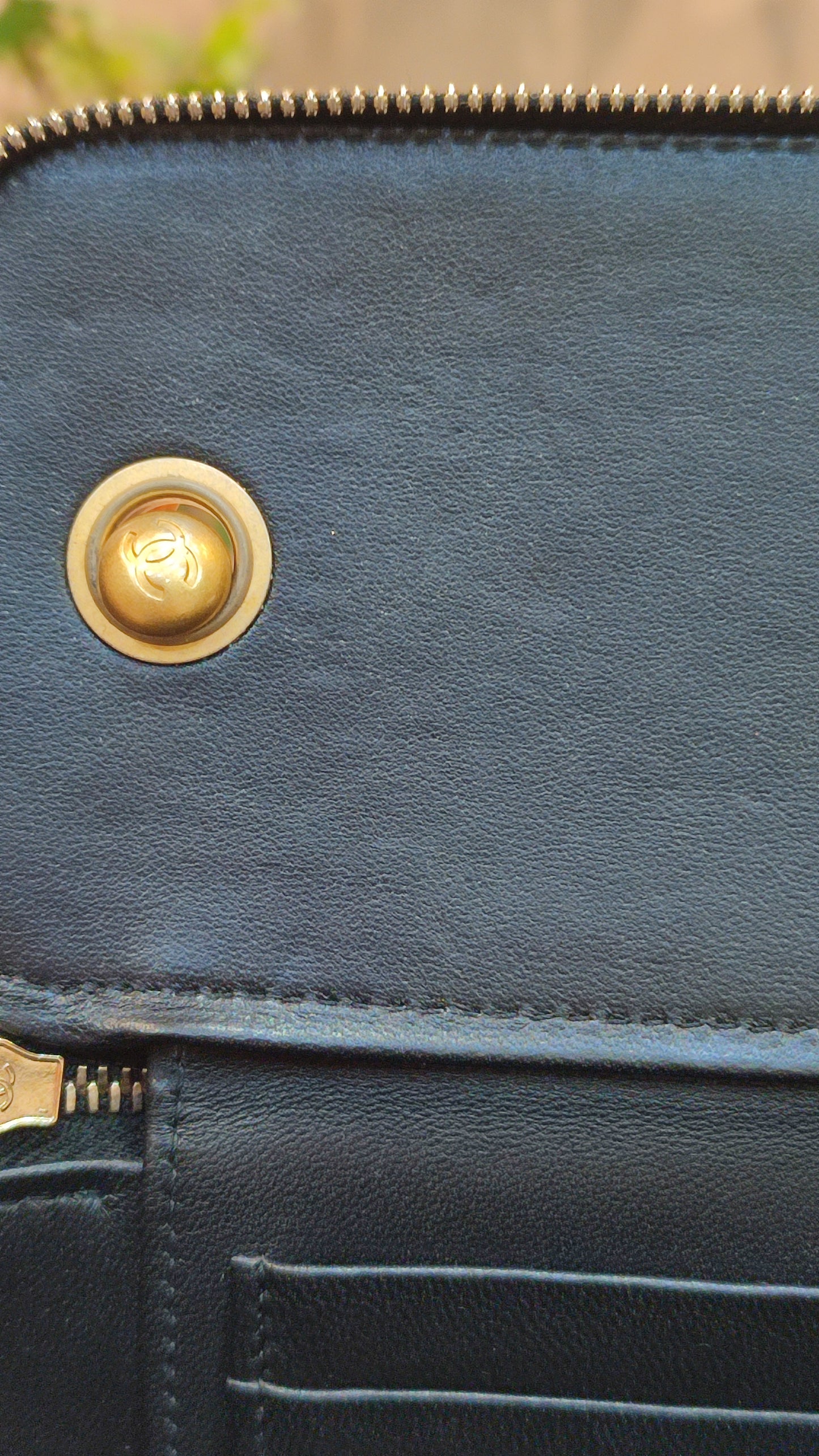 Chanel Quilted Lambskin Black Vanity Microchipped