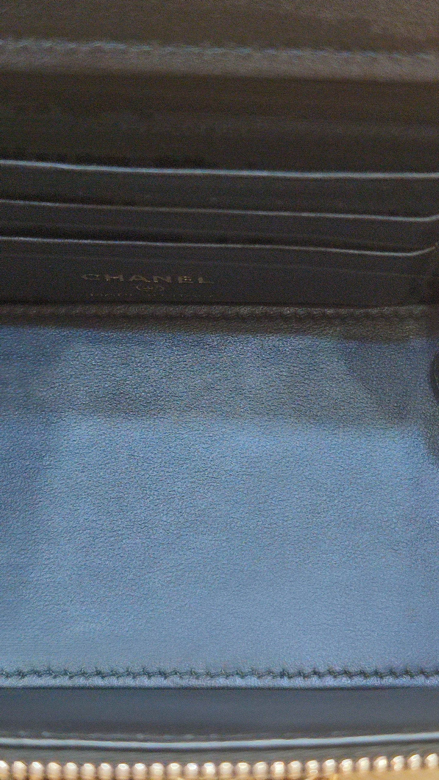 Chanel Quilted Lambskin Black Vanity Microchipped
