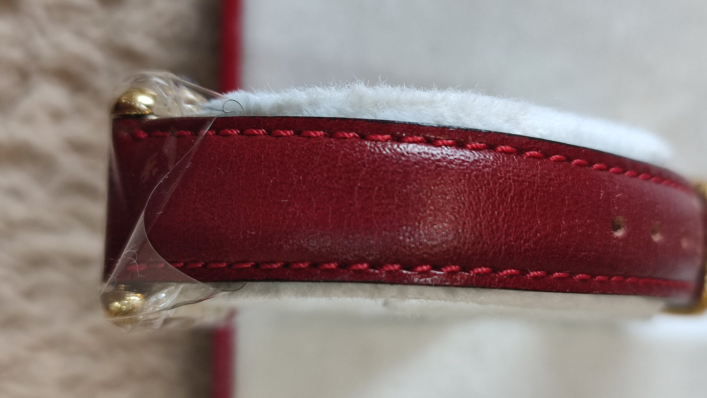 Cartier Louie Tank Red Leather 20mm Watch