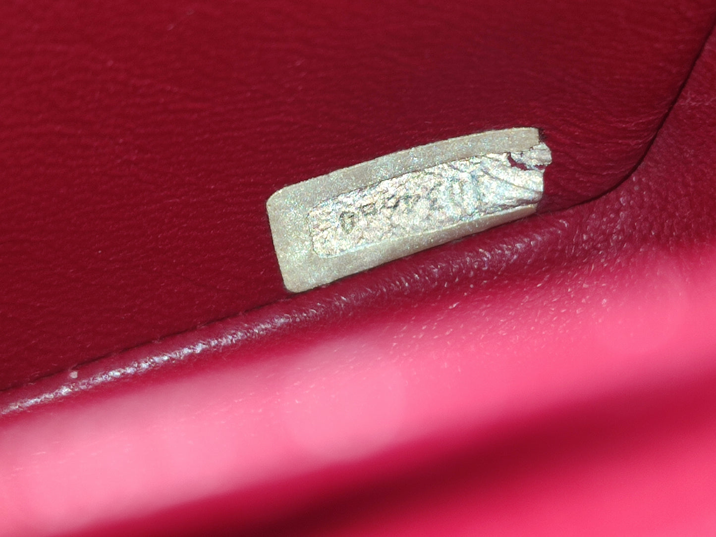 Chanel Vintage Lizard Flap Bag Red Series 1
