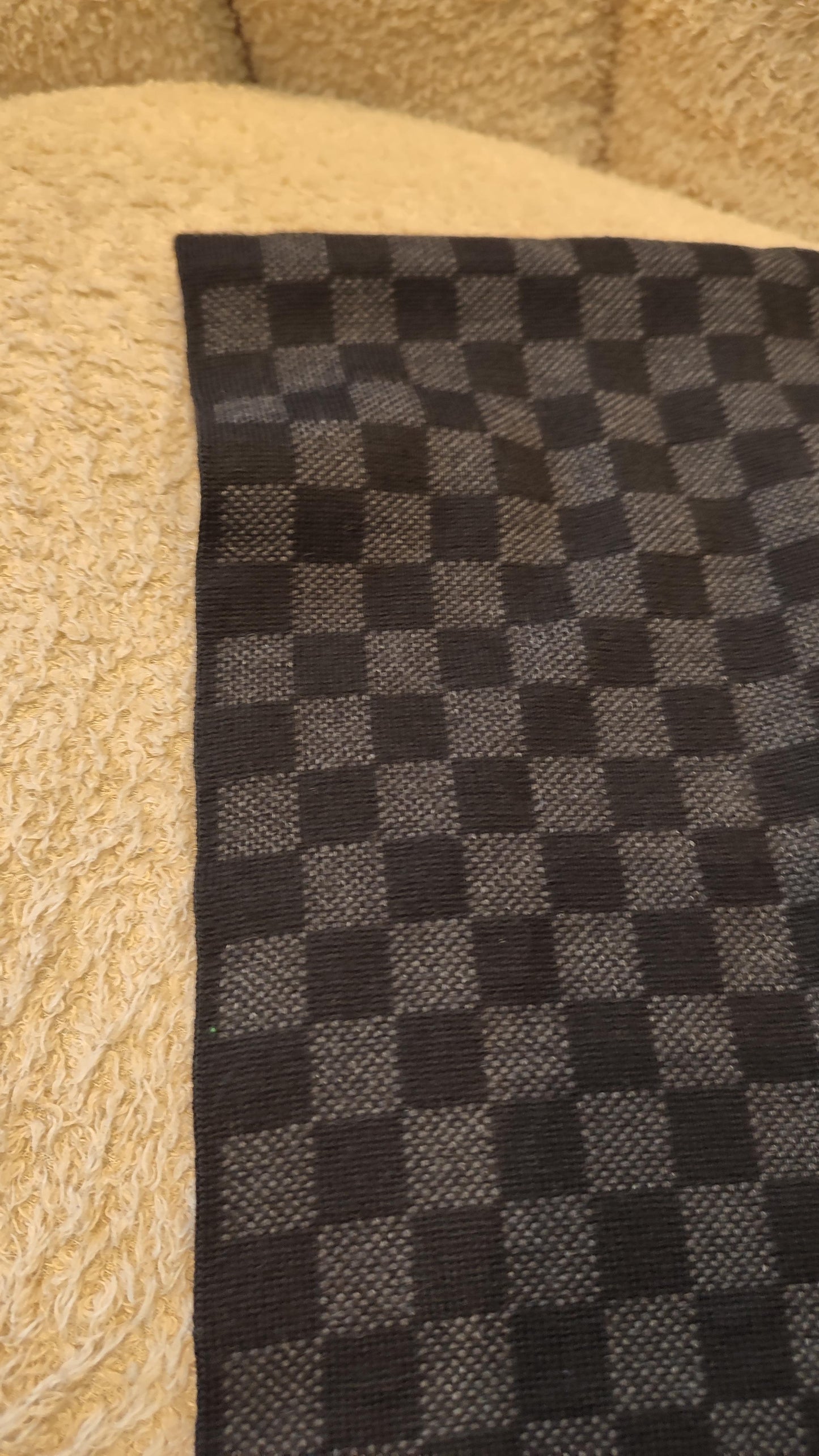 Louis Vuitton Damier Graphite Wool Scarf