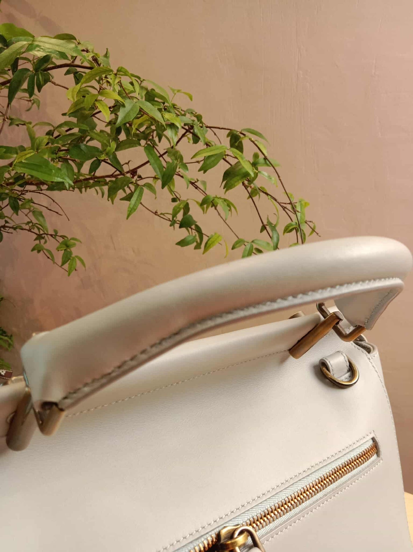 Roger Vivier Gray Frill Bag