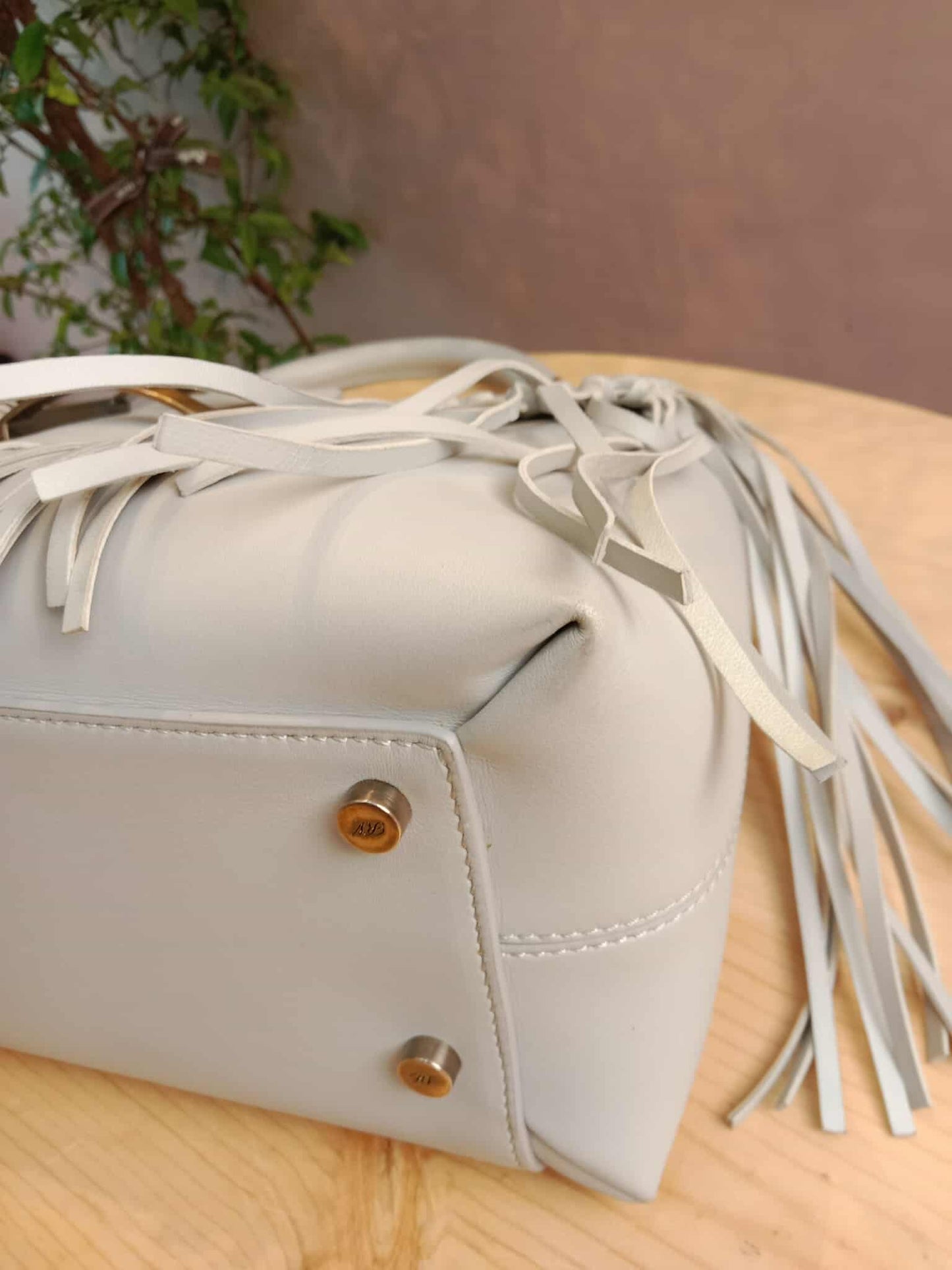 Roger Vivier Gray Frill Bag