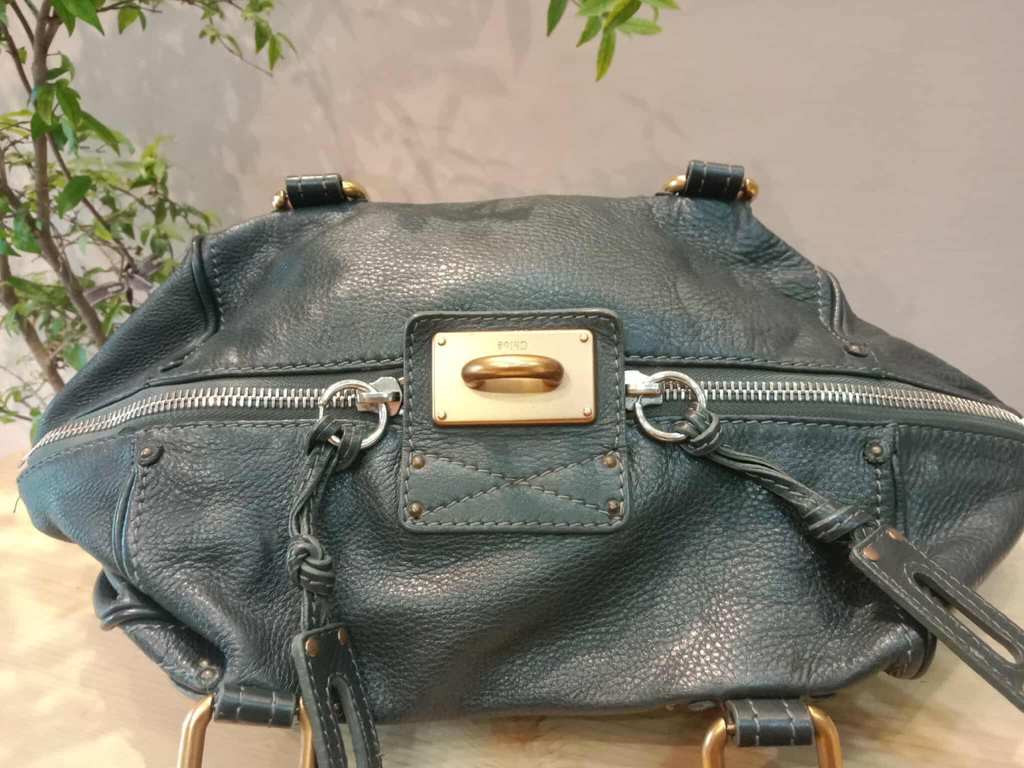 Chloe Paddington Leather Handbag Black
