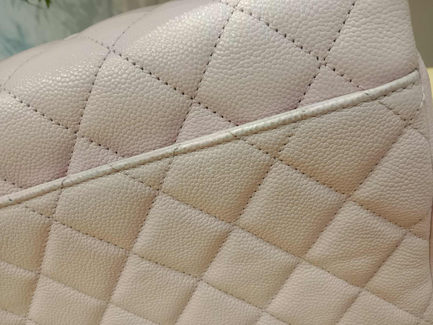 Chanel Business Affinity Light Pink Caviar Medium Microchipped