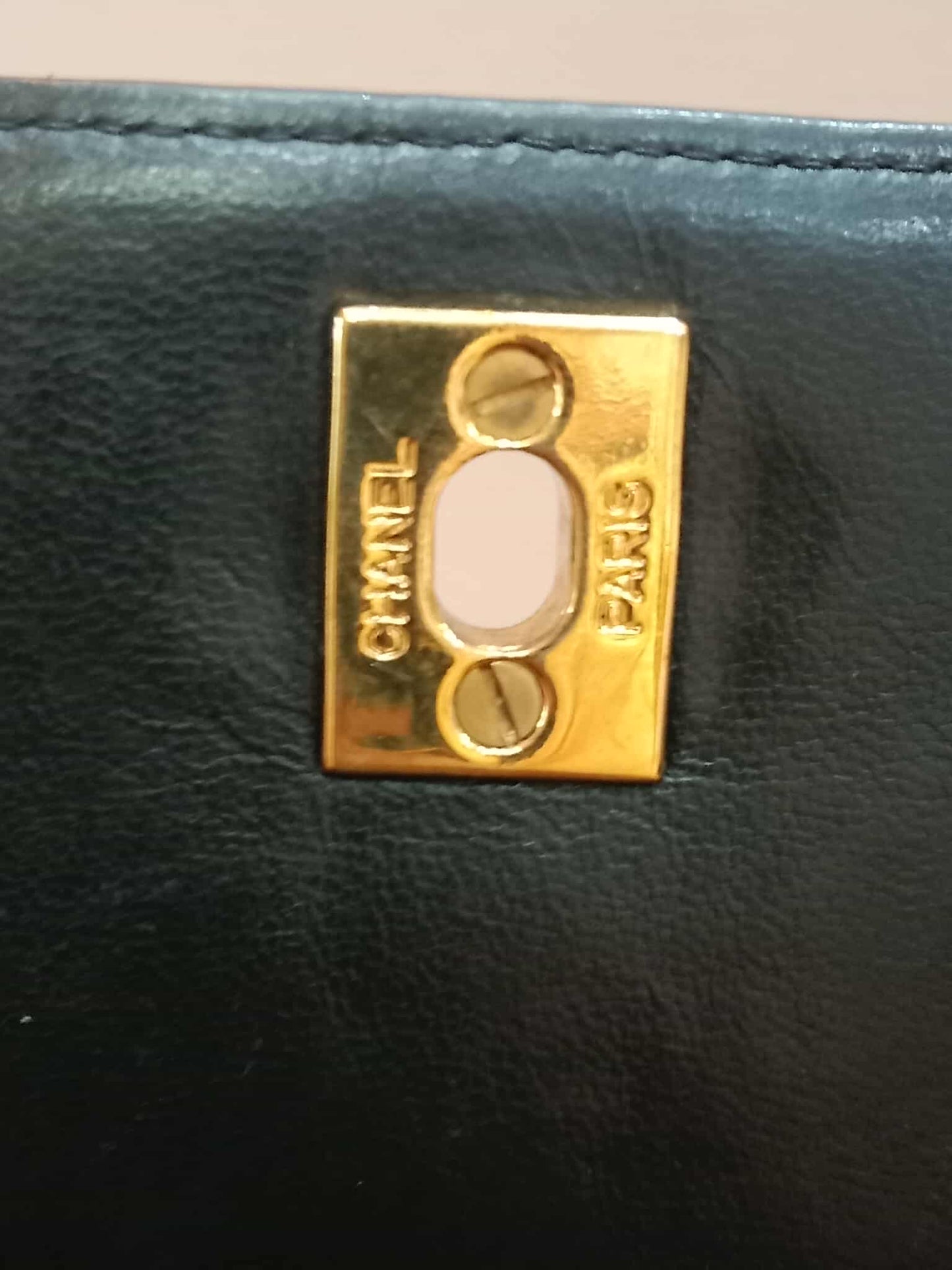 Chanel Vintage Lambskin Flap Black Series 3