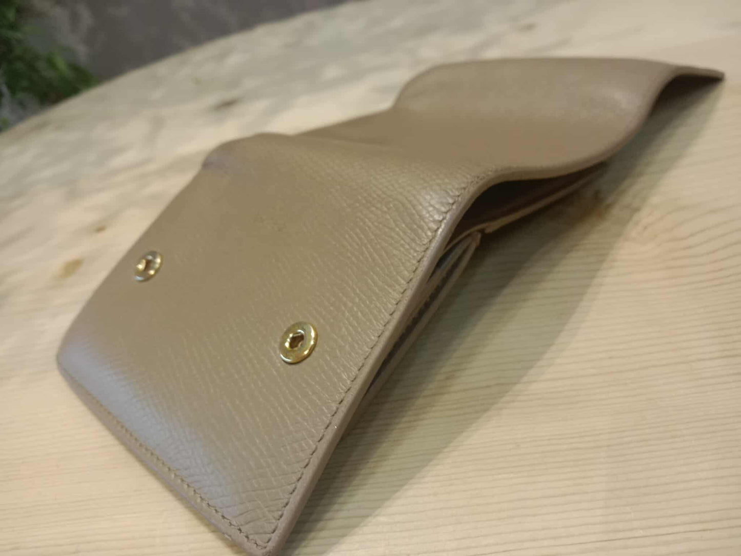 Celine Beige Trifold Wallet