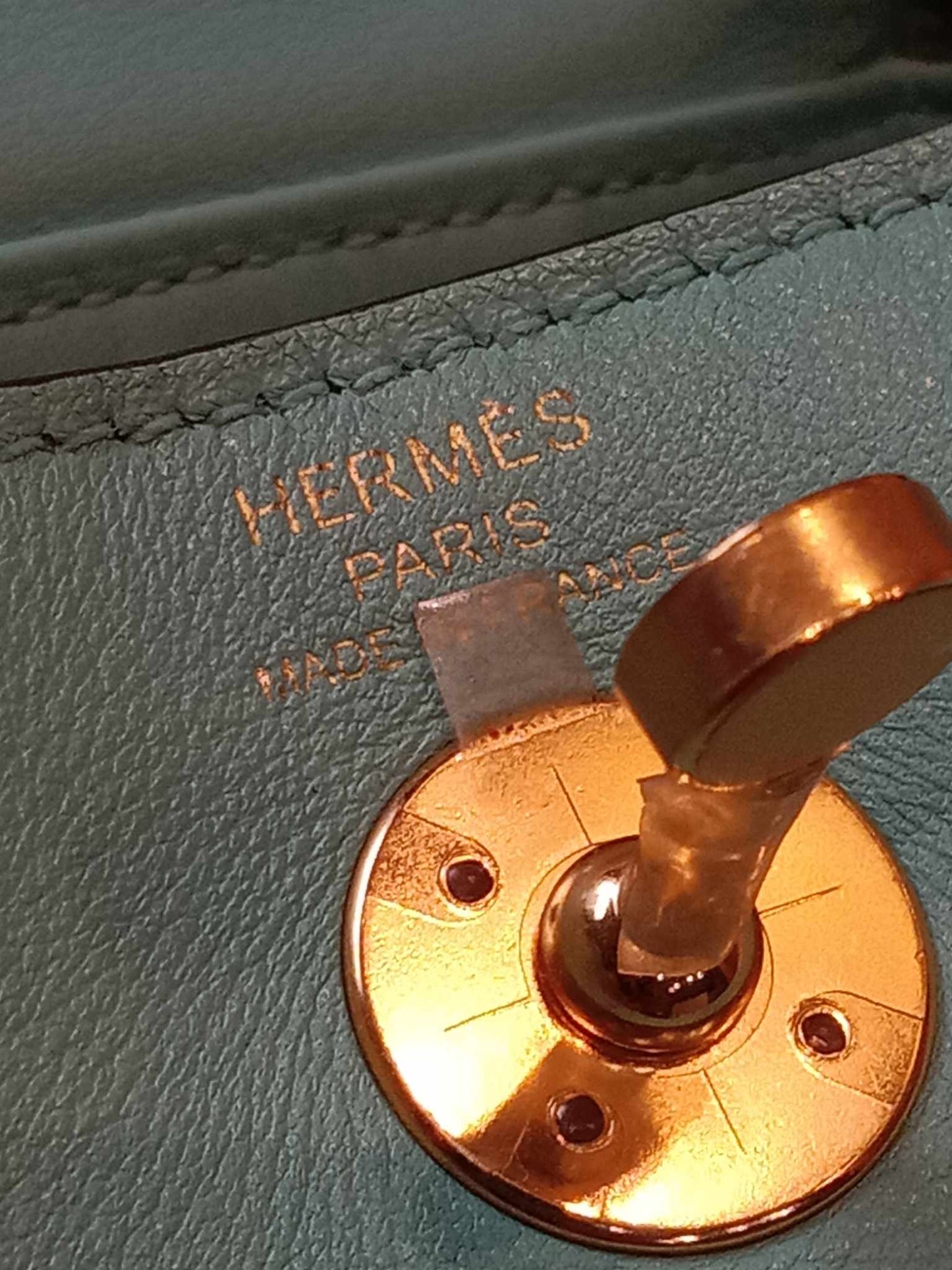 Hermes Mini Lindy Tiffany Blue Stamp Y 2020