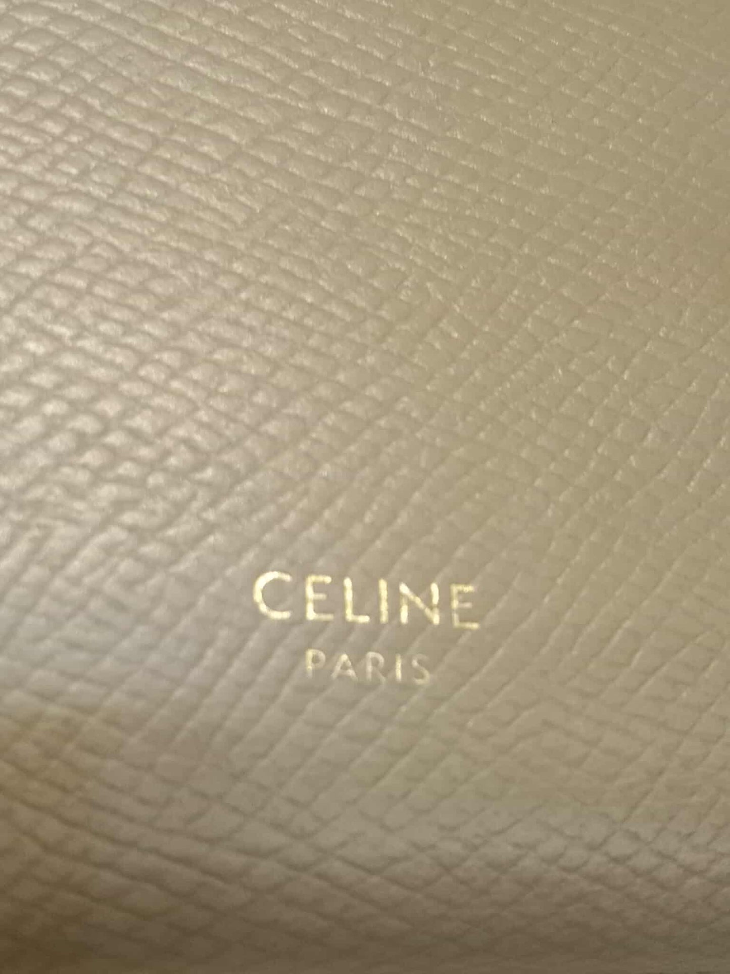 Celine Beige Trifold Wallet