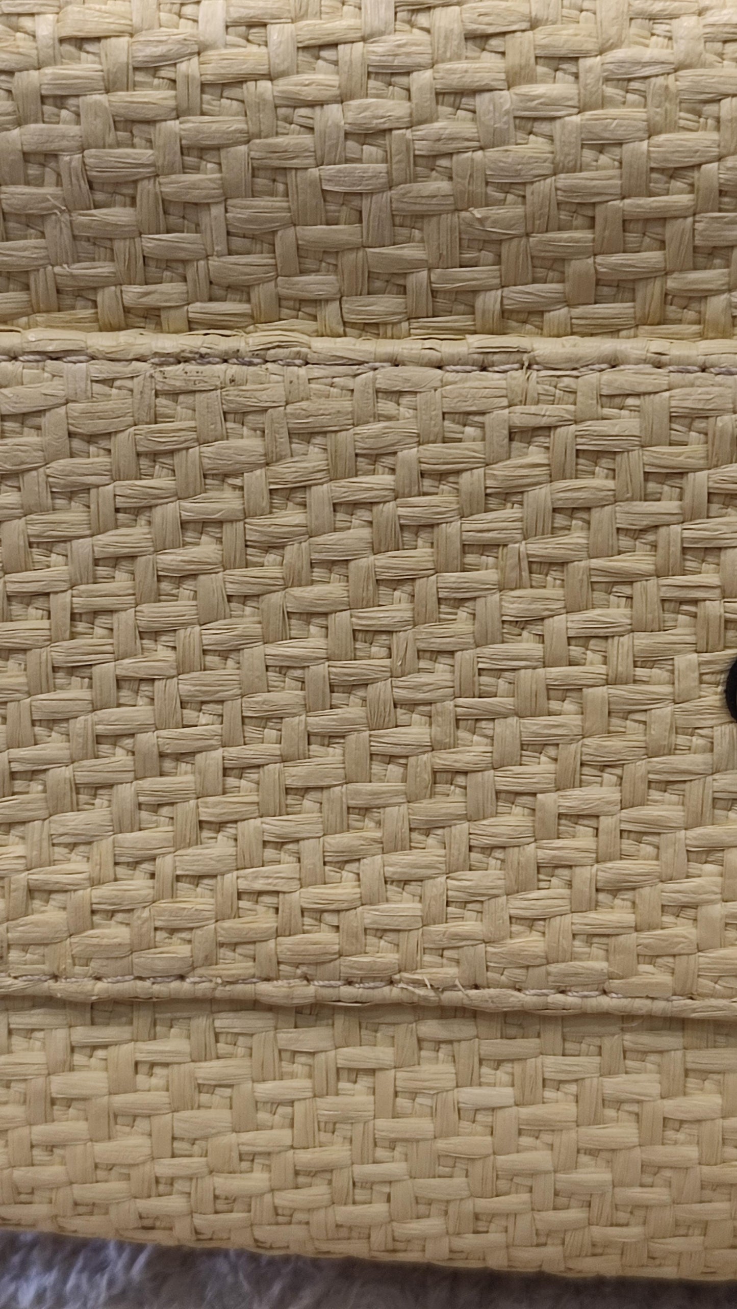 Chanel Deauville Raffia Series 30 Medium Beige/Black