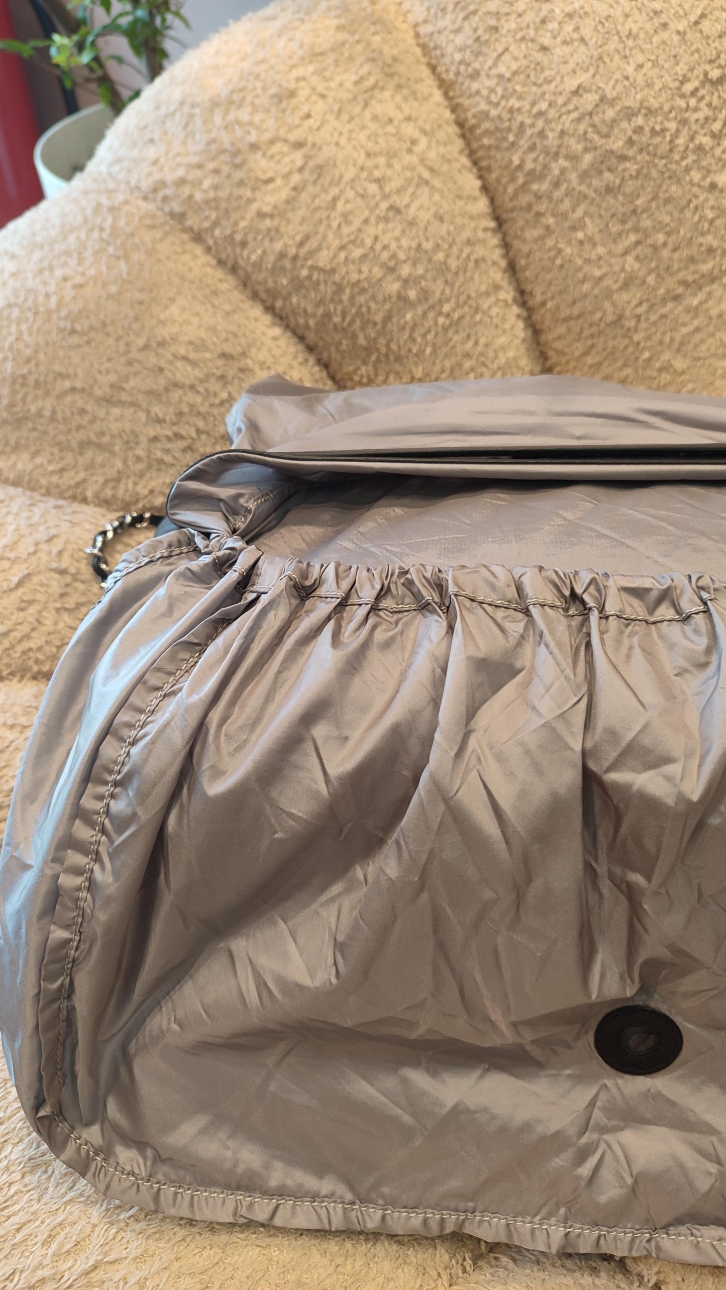 Chanel Coco Rain Single XXL Flap Lambskin Black Series 14