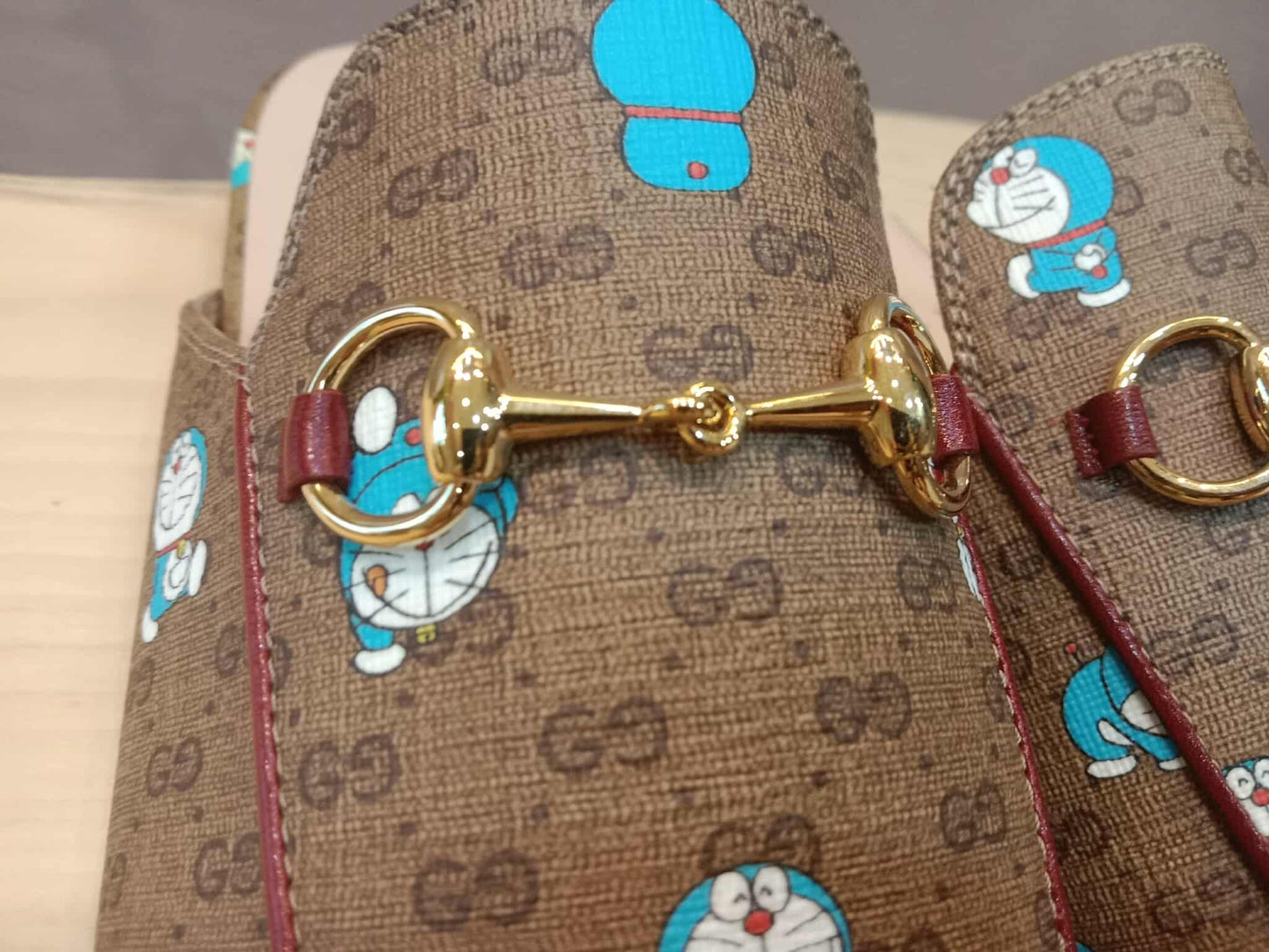 Gucci Doraemon Collaboration Horsebit Mules Size 37