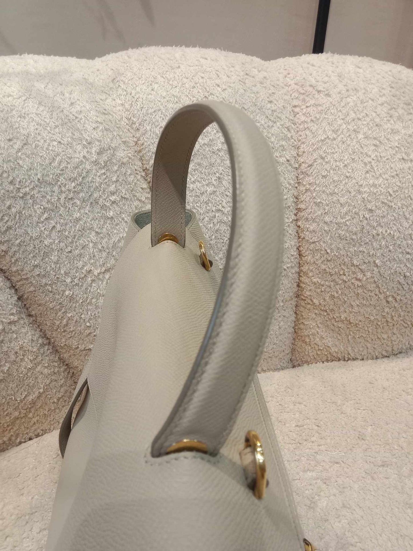 Celine Grained Calfskin 2-Way Micro Belt Bag Taupe