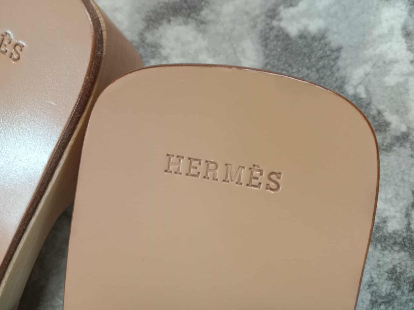 Hermes H Logo Sandals Size 38