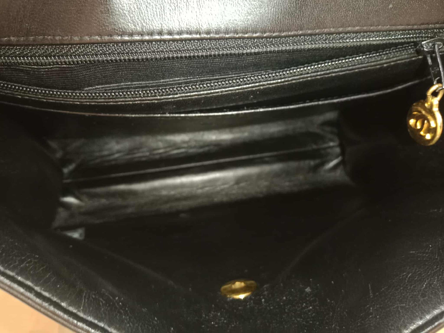 Chanel Vintage Lambskin Flap Black Series 3