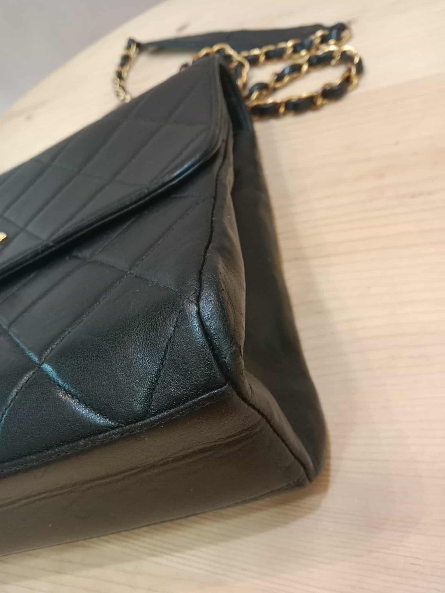 Chanel Vintage Lambskin Flap Black Series 3