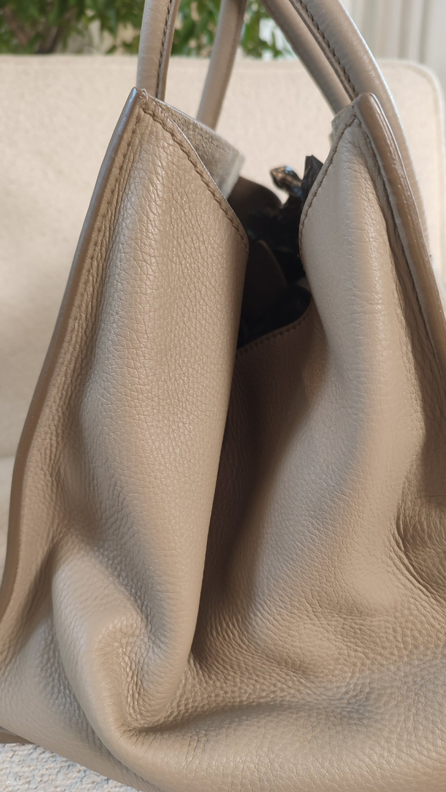 Celine Drummed Phantom Taupe Bag