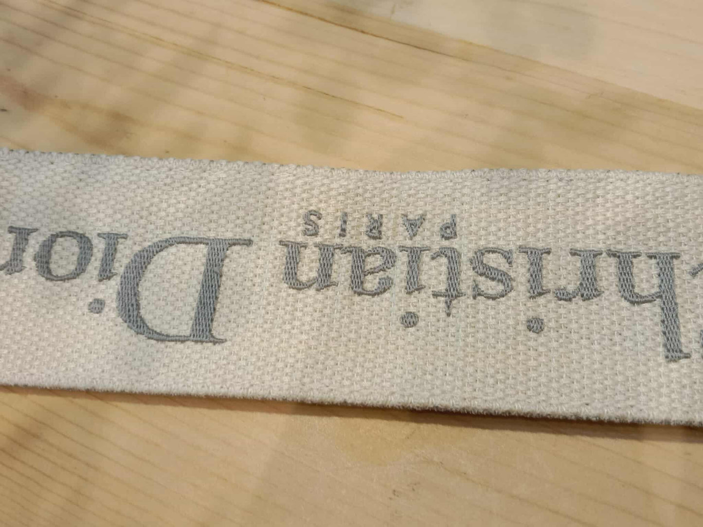 Dior Embroidered Logo Shoulder Strap