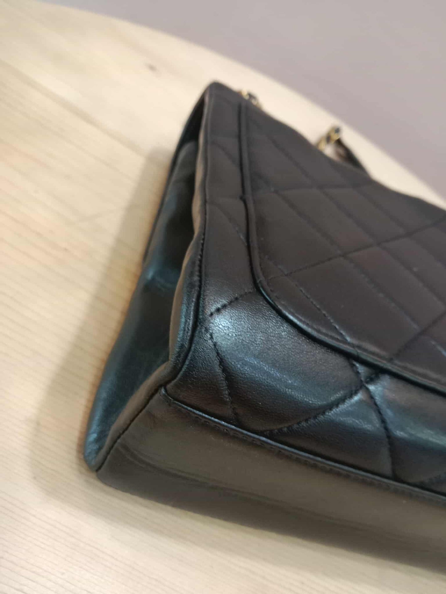 Chanel Vintage Lambskin Flap Black Series 3