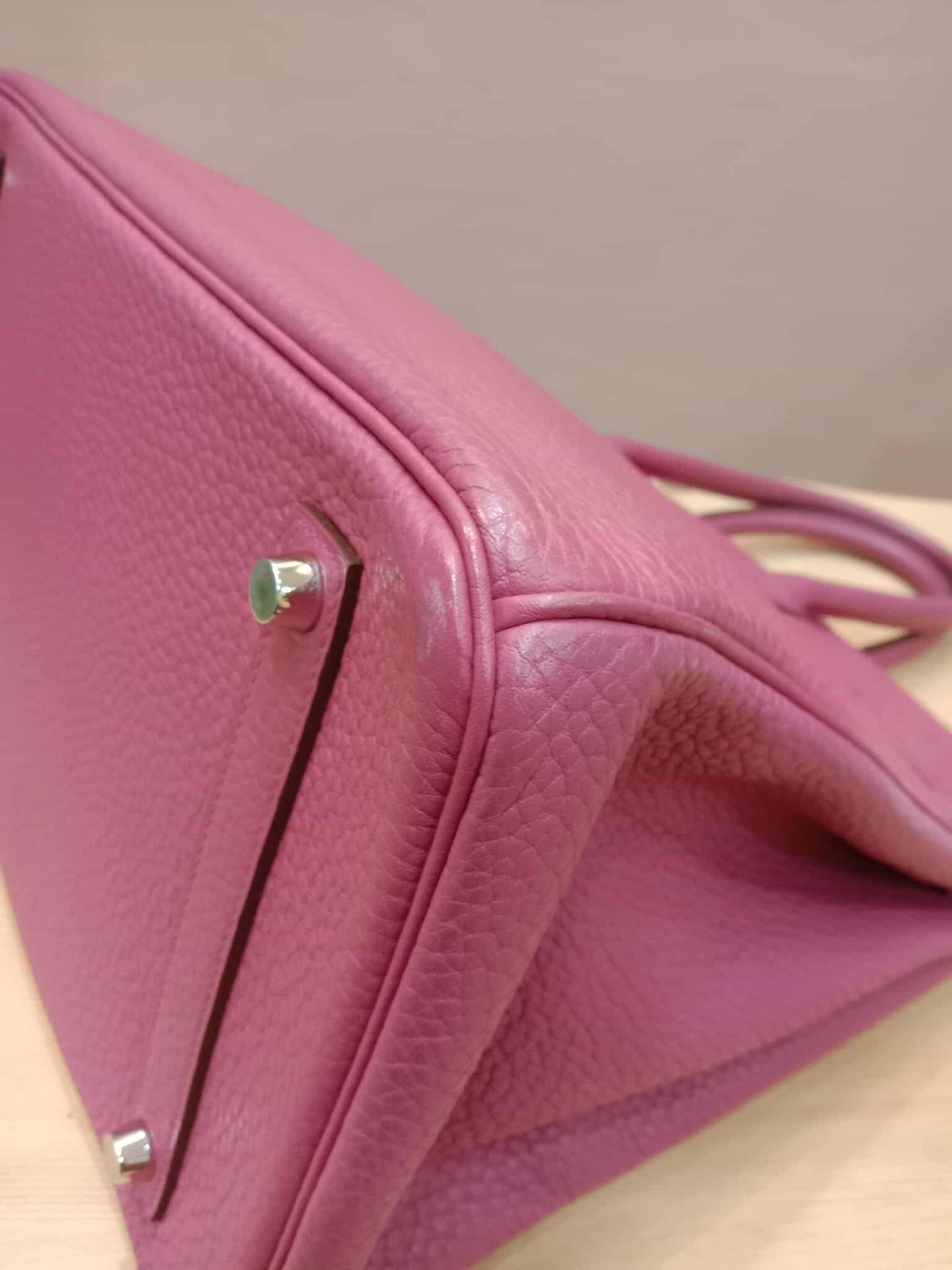 Hermes Birkin 35 Rose Poupre Clemence Stamp T 2015