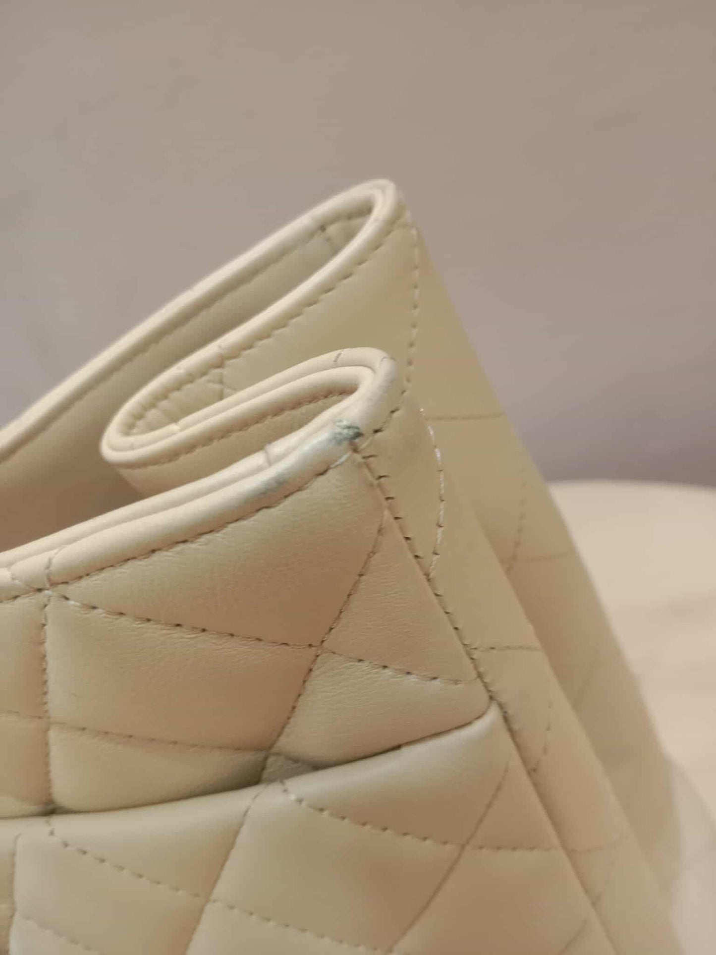 Chanel Classic CC Tote Beige Lambskin Series 21