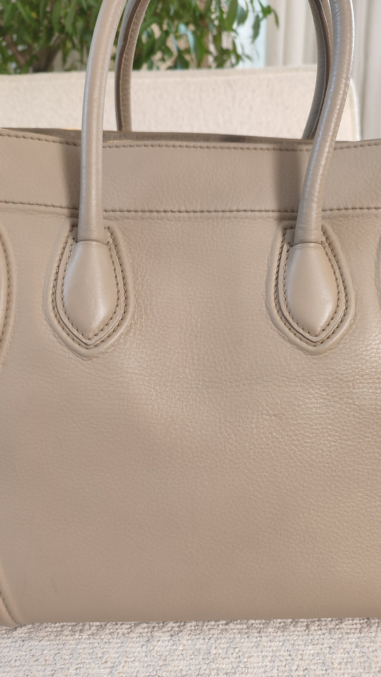 Celine Drummed Phantom Taupe Bag