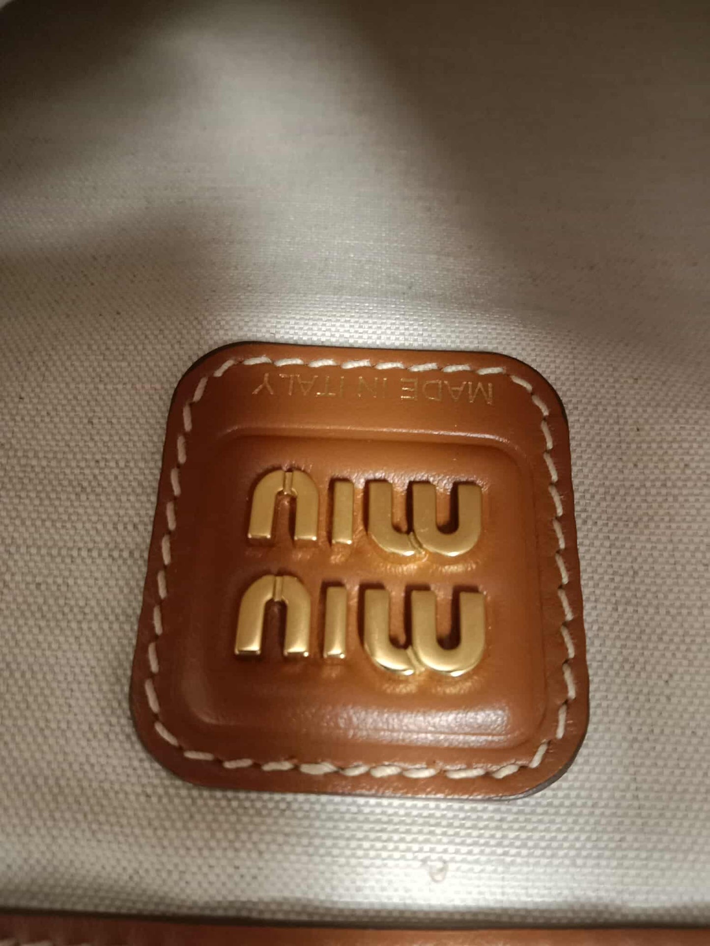 Miu Miu Ivy Tote Tan Medium