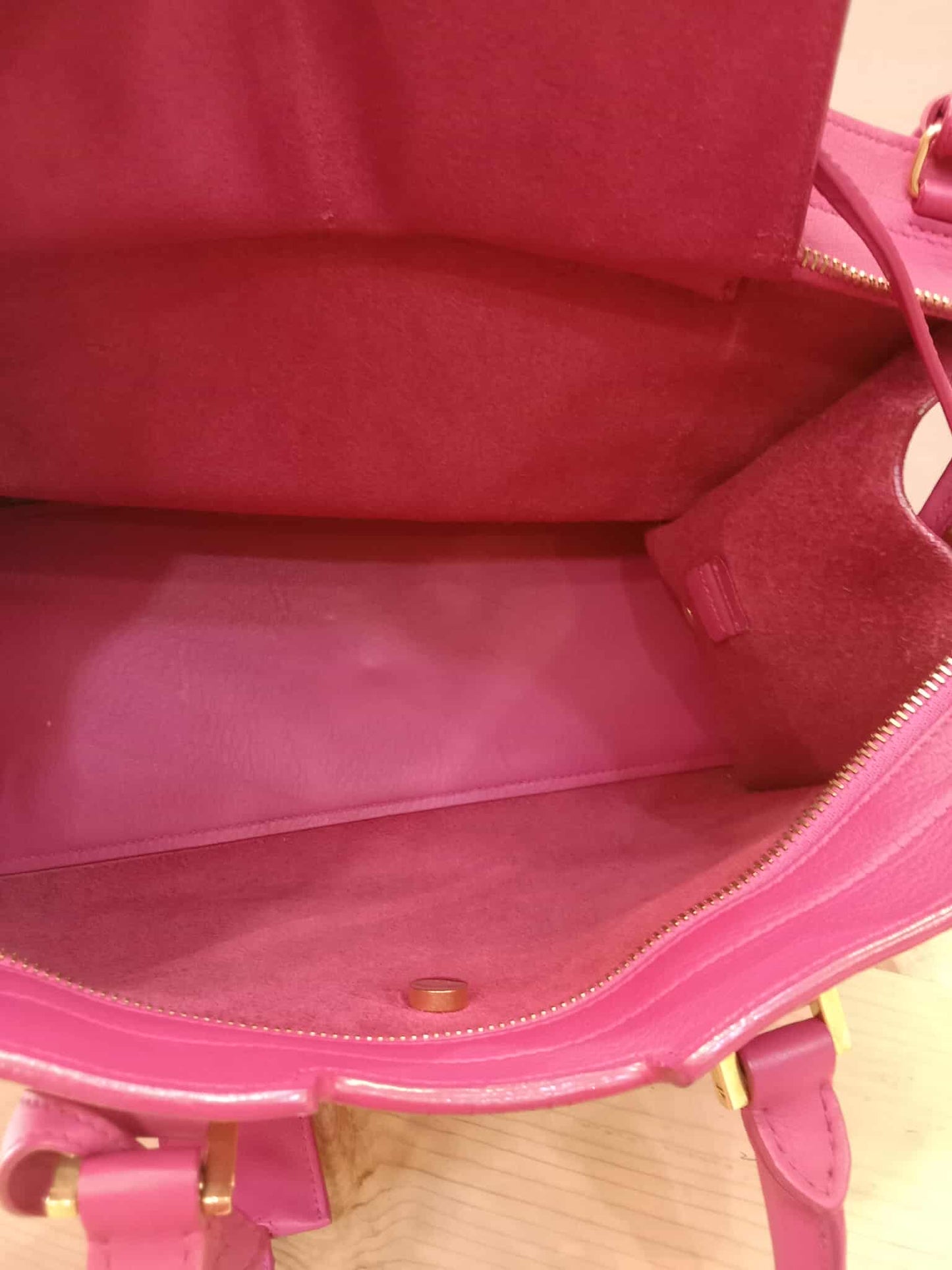 YSL Smooth Calfsin Cabas Bag Small Pink