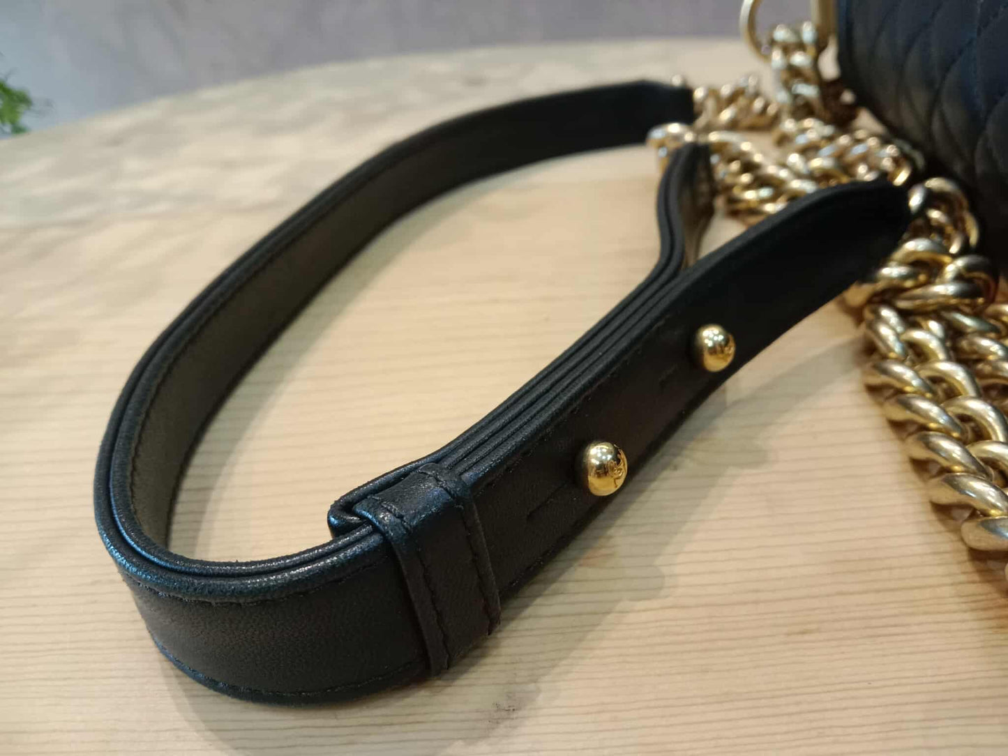 Chanel Leboy Quilted Lambskin Old Medium Black Series 23
