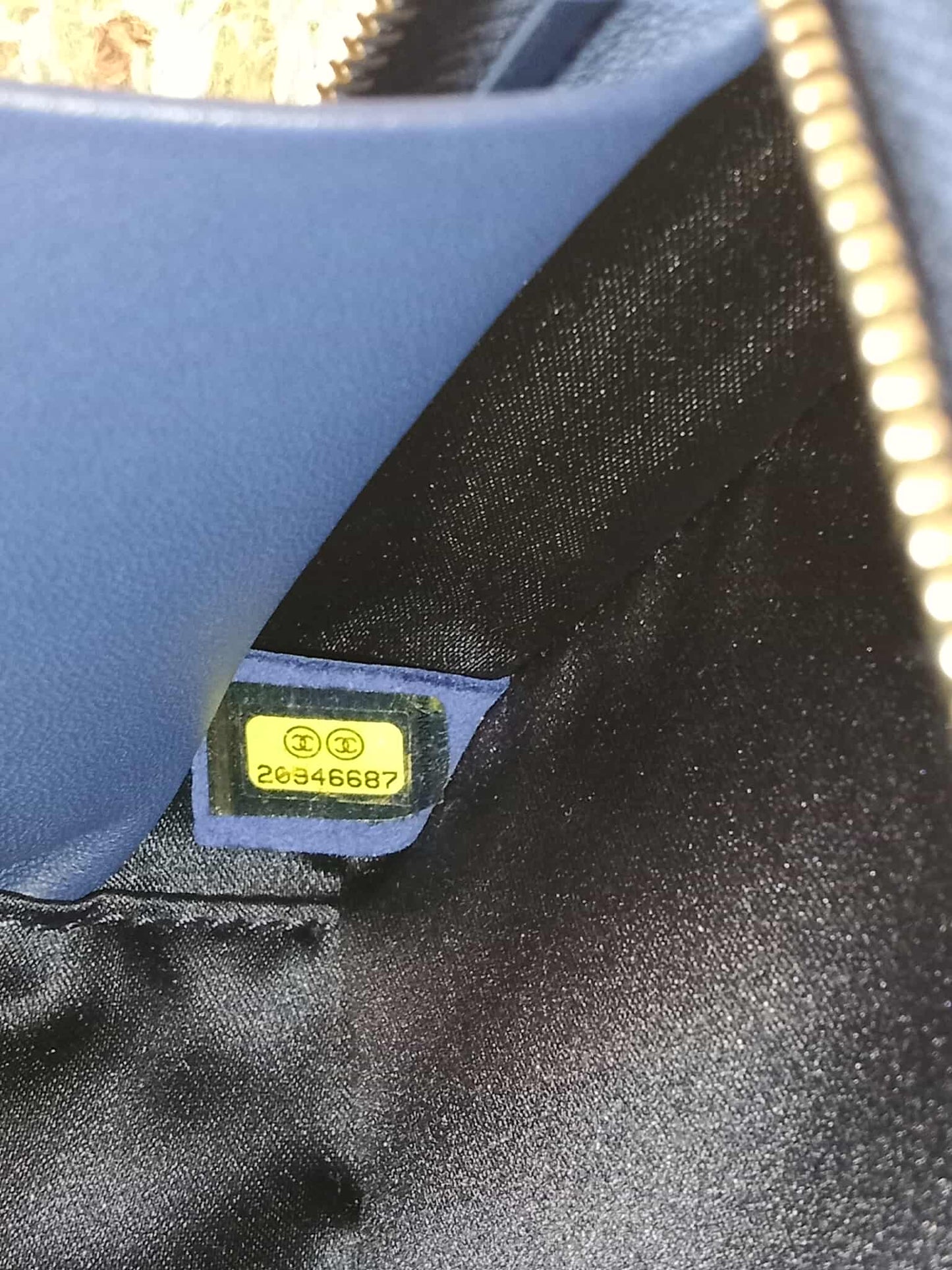 Chanel Blue Quilted Patent Leather Camera Bag Blue Series 20
