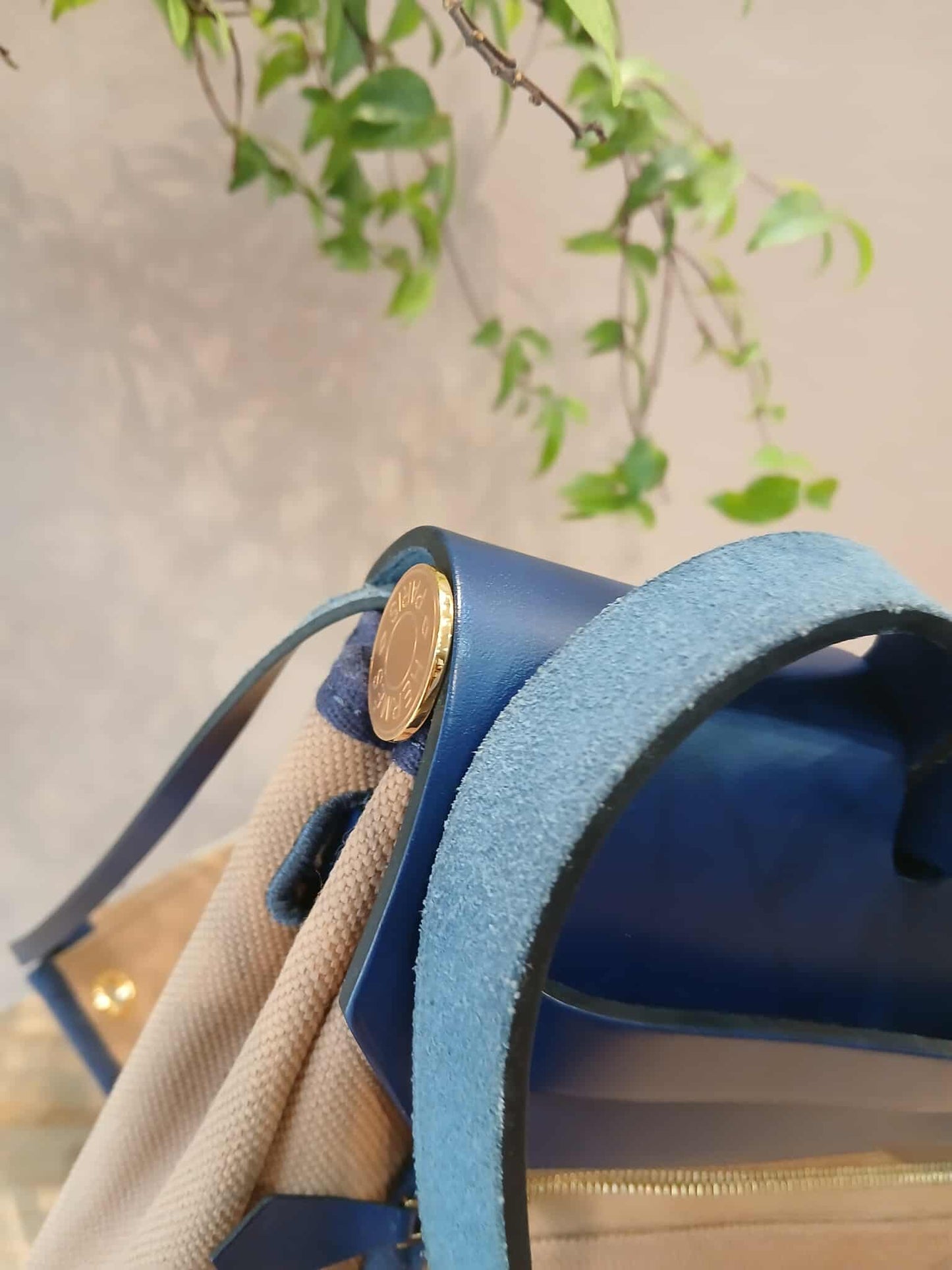 Hermes Herbag 31 Brown/Blue Stamp U 2022