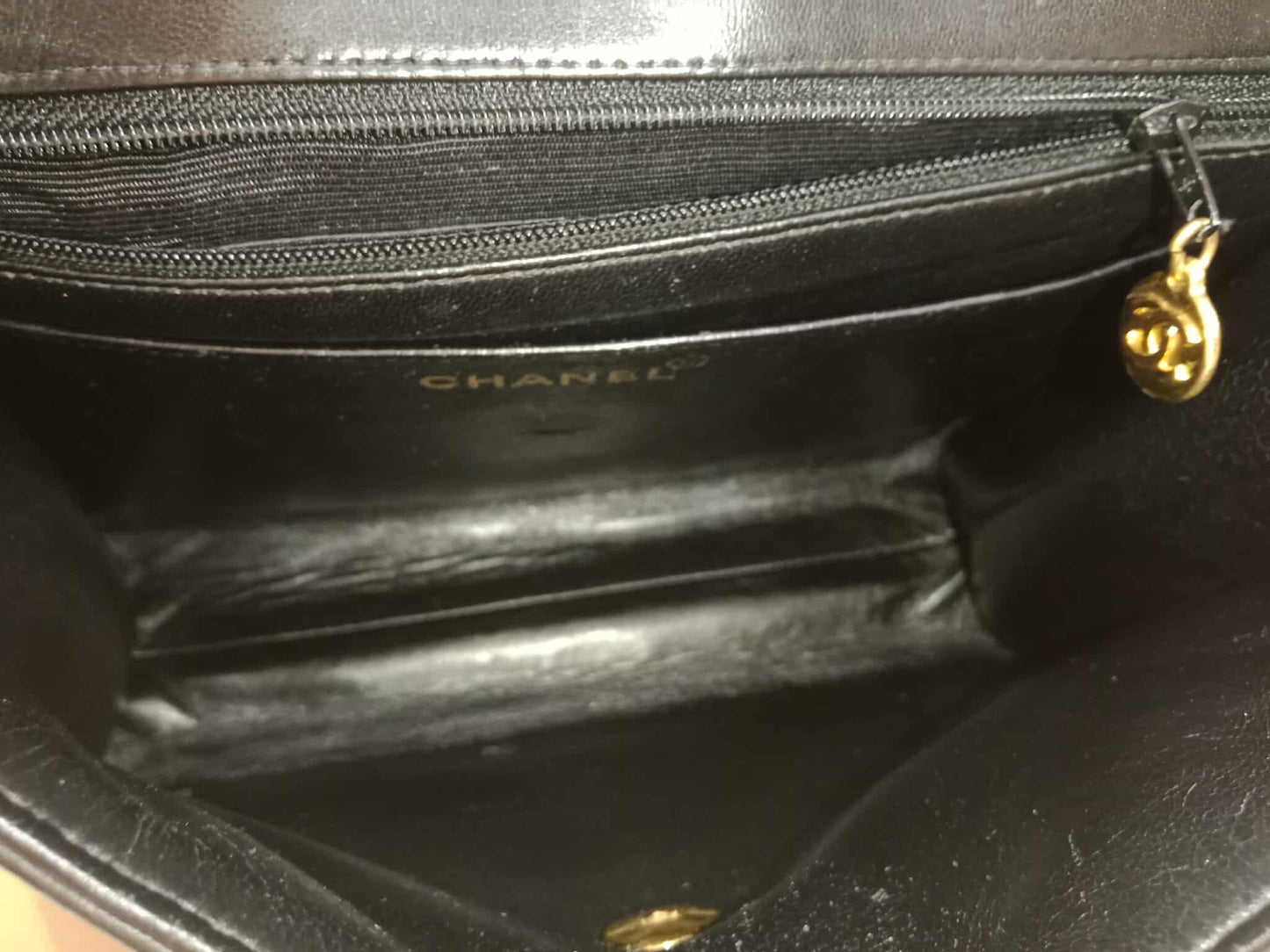 Chanel Vintage Lambskin Flap Black Series 3
