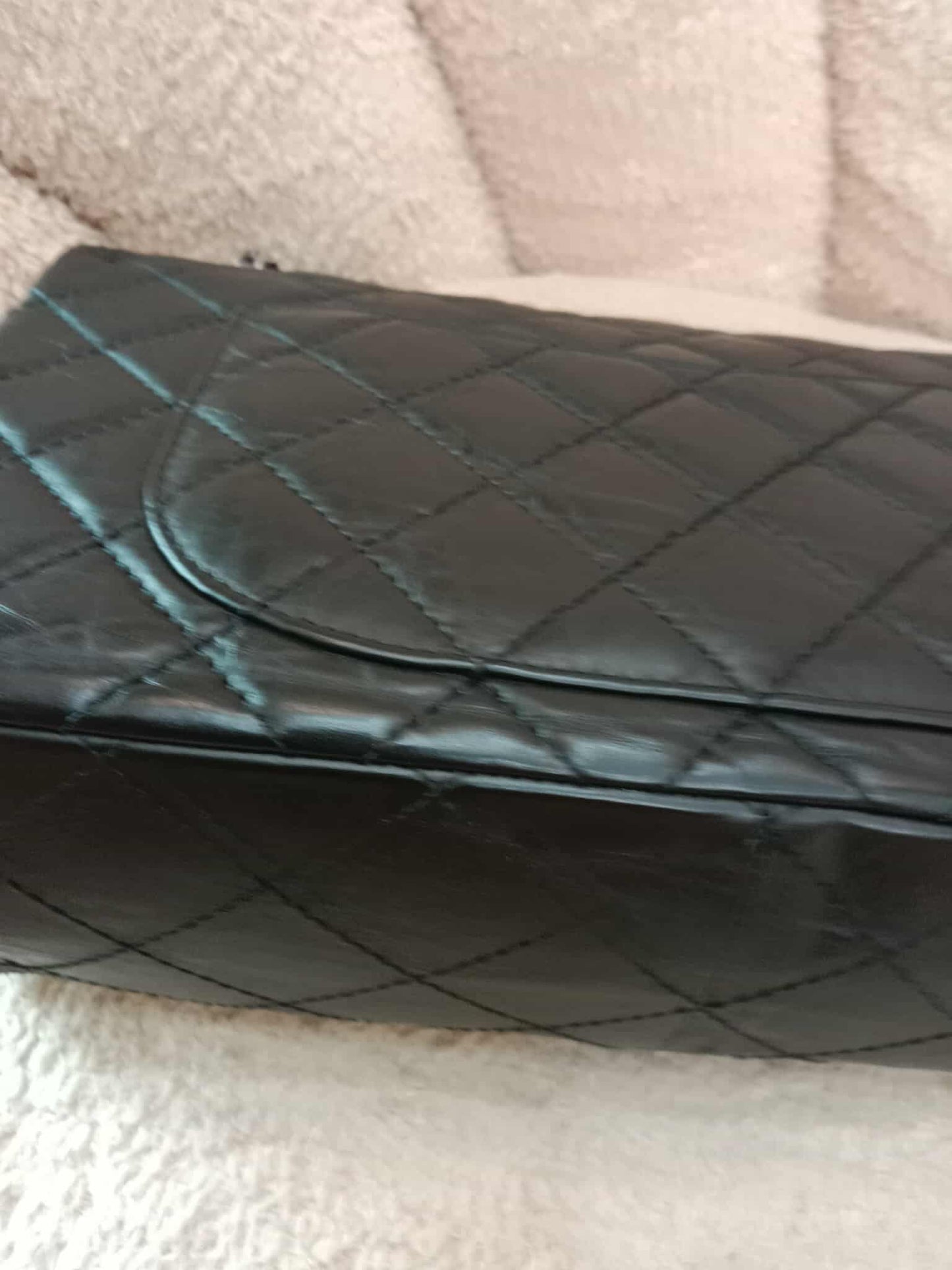 Chanel Reissue Mademoiselle Double Flap Black Calfskin Series 14