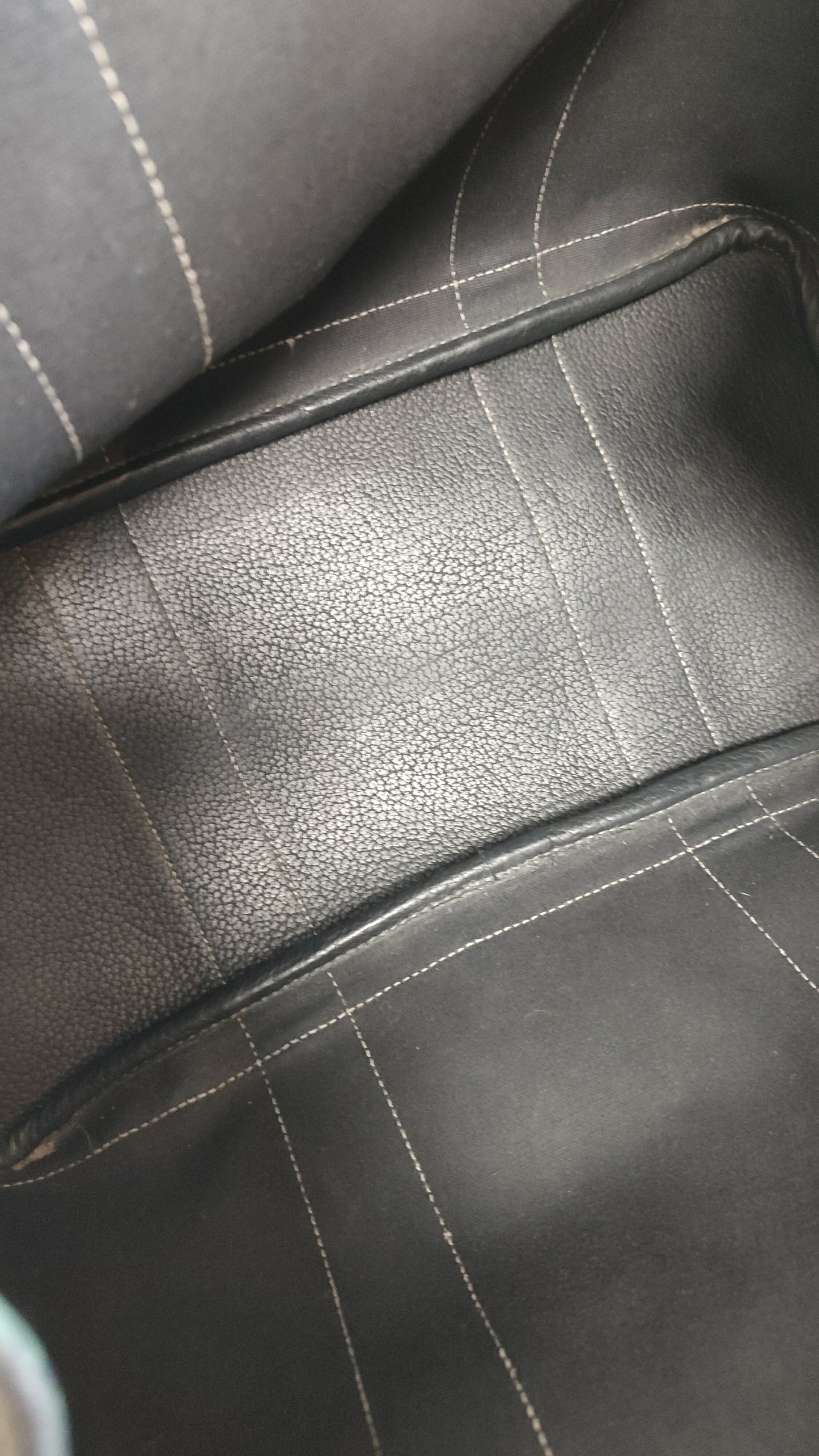 Hermes GPT 36 Noir Canvas/Leather Bag Stamp T 2015