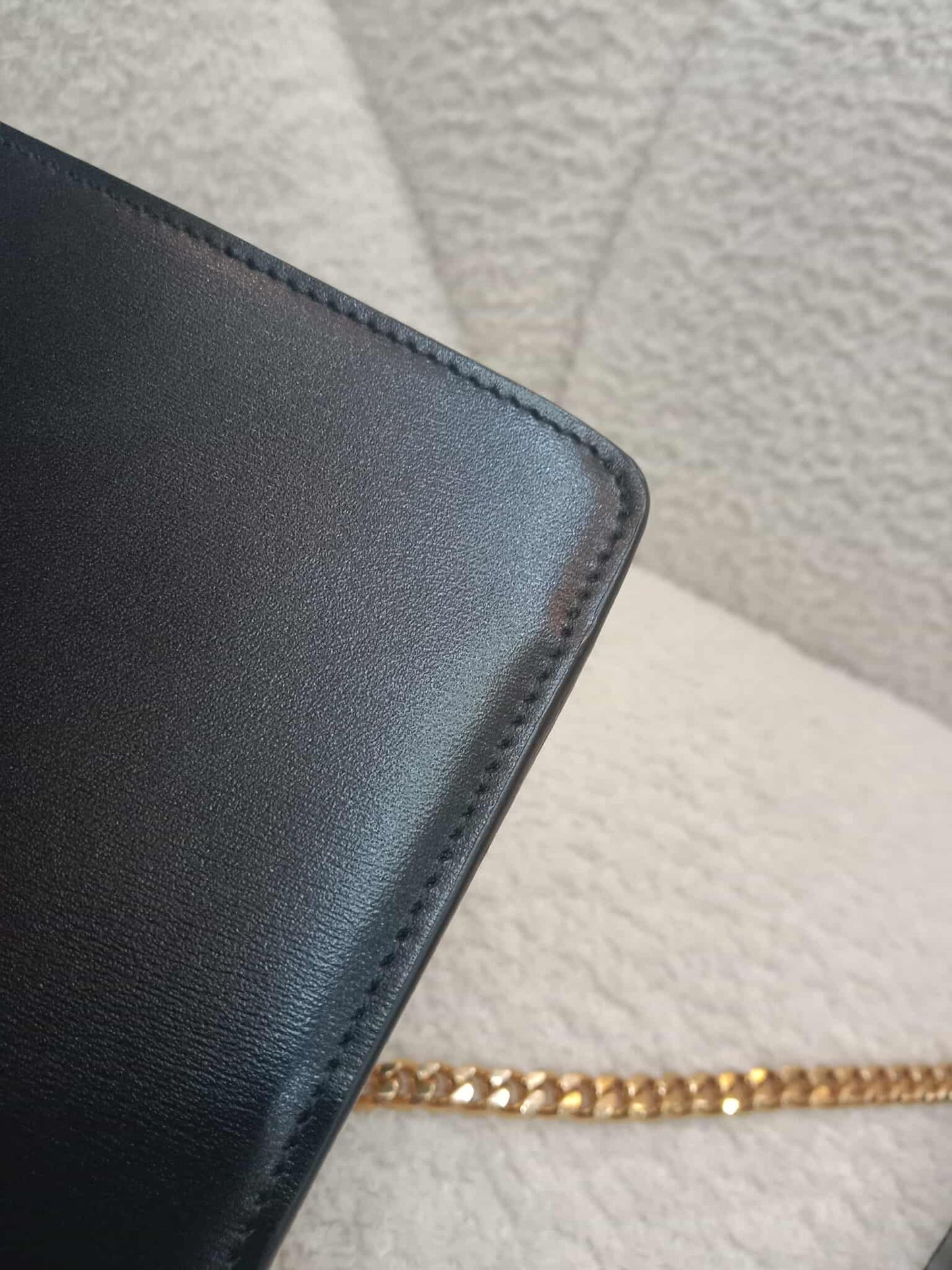Celine Wallet on Chain Margo in Shiny Calfskin