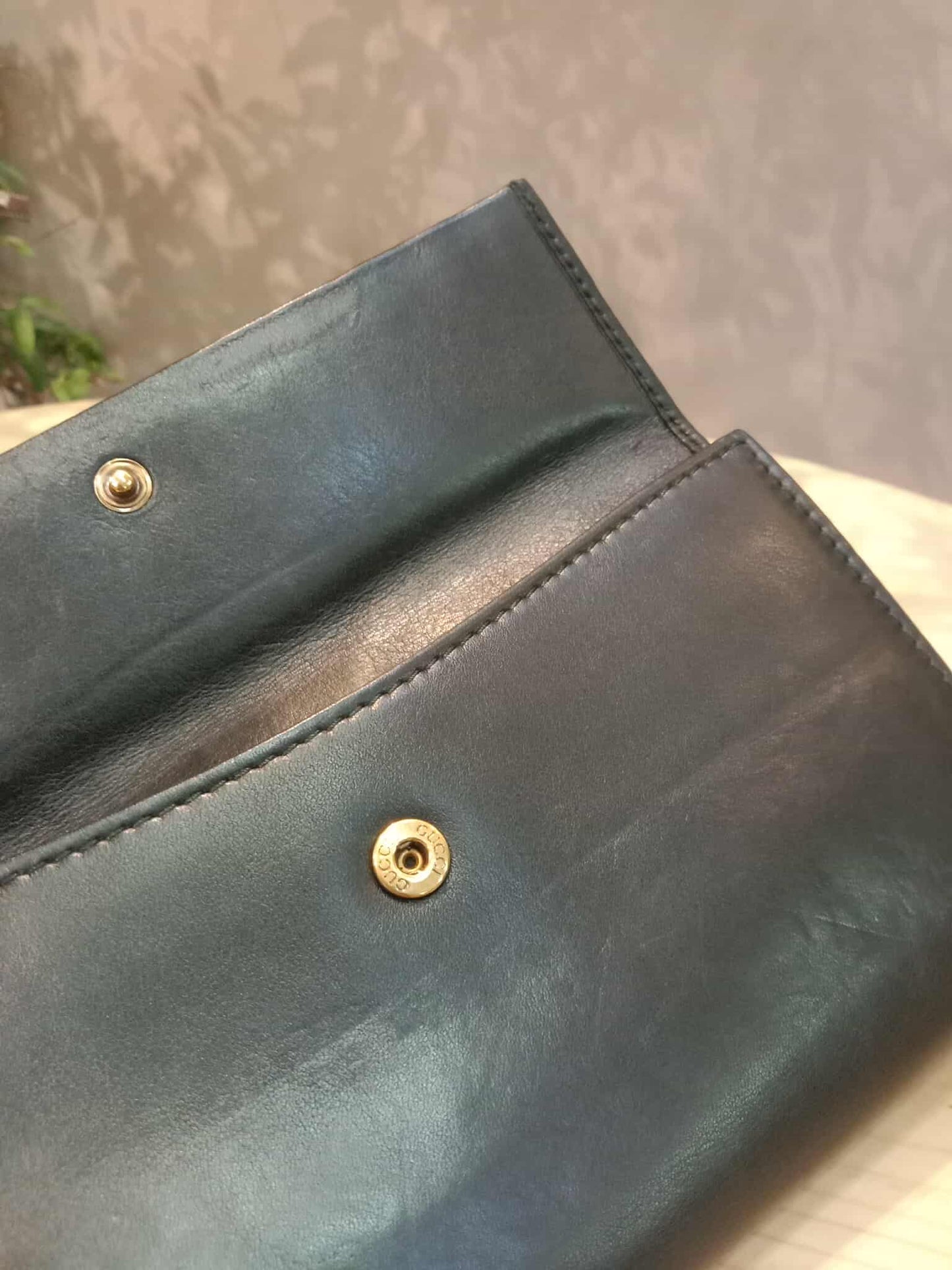 Gucci GG Marmont French Continental Wallet Black