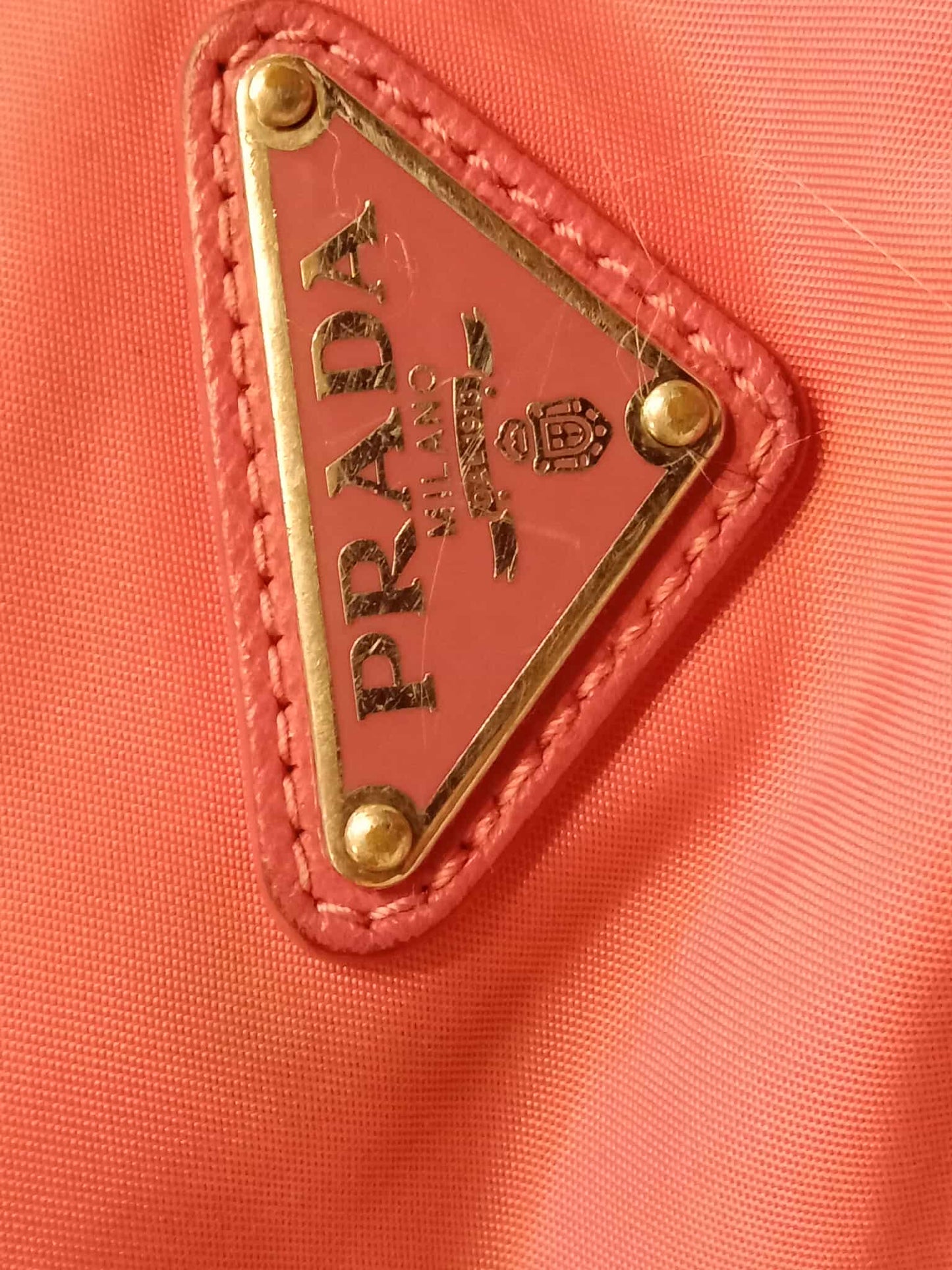 Prada Pink Tessuto Nylon/Leather Messenger Bag