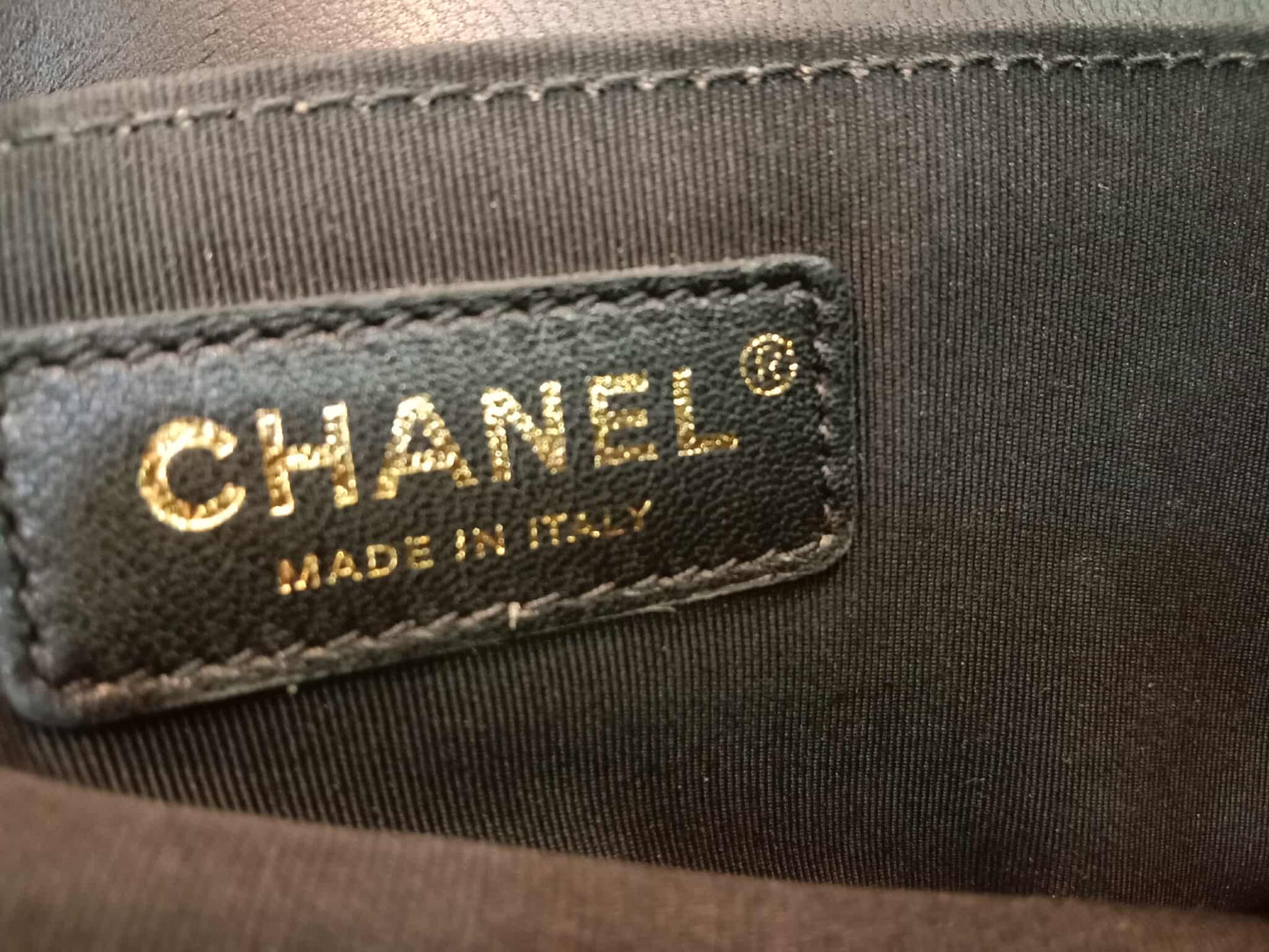 Chanel Leboy Quilted Lambskin Old Medium Black Series 23